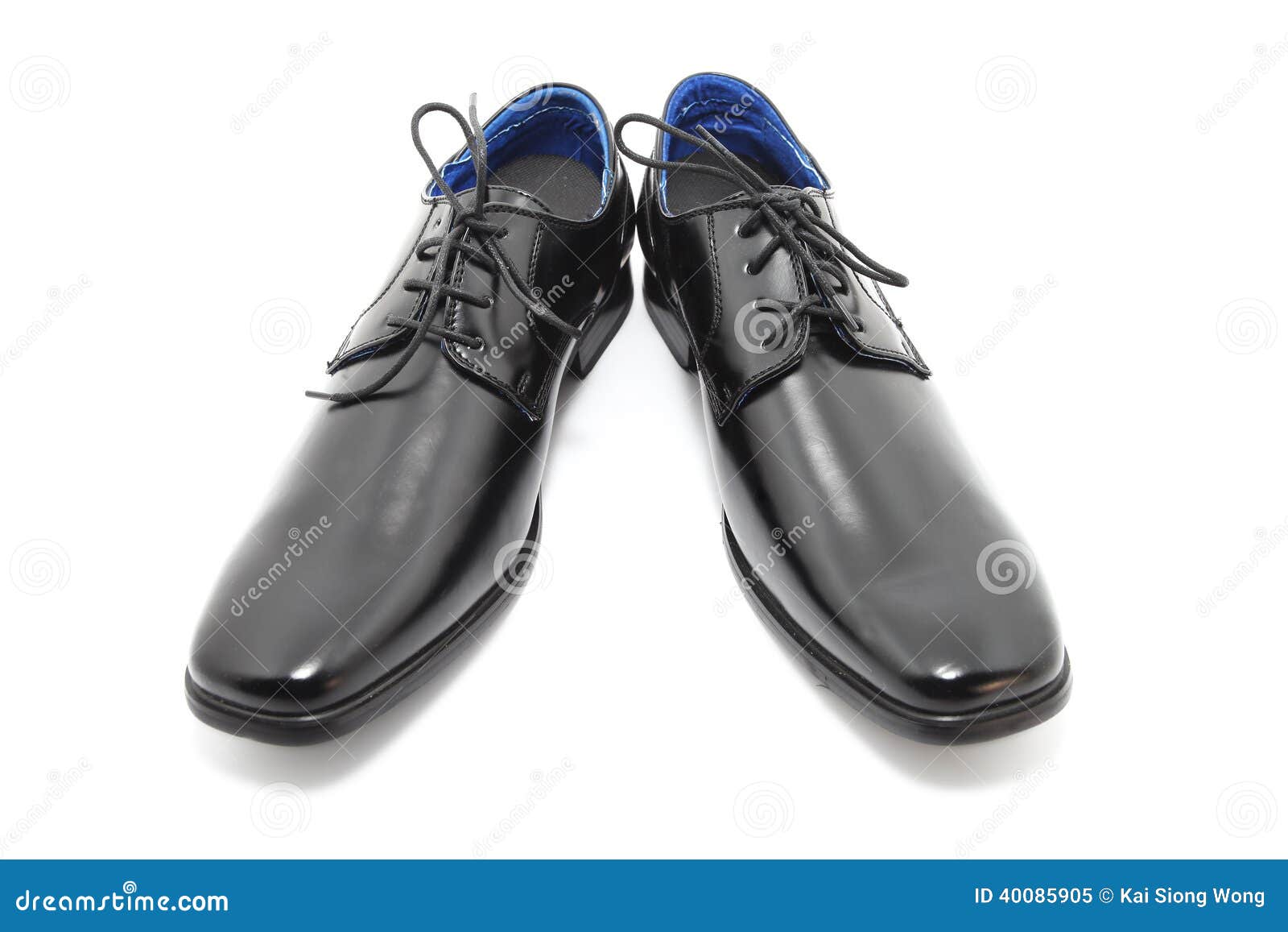 Black Leather Shoes stock image. Image of human, shine - 40085905