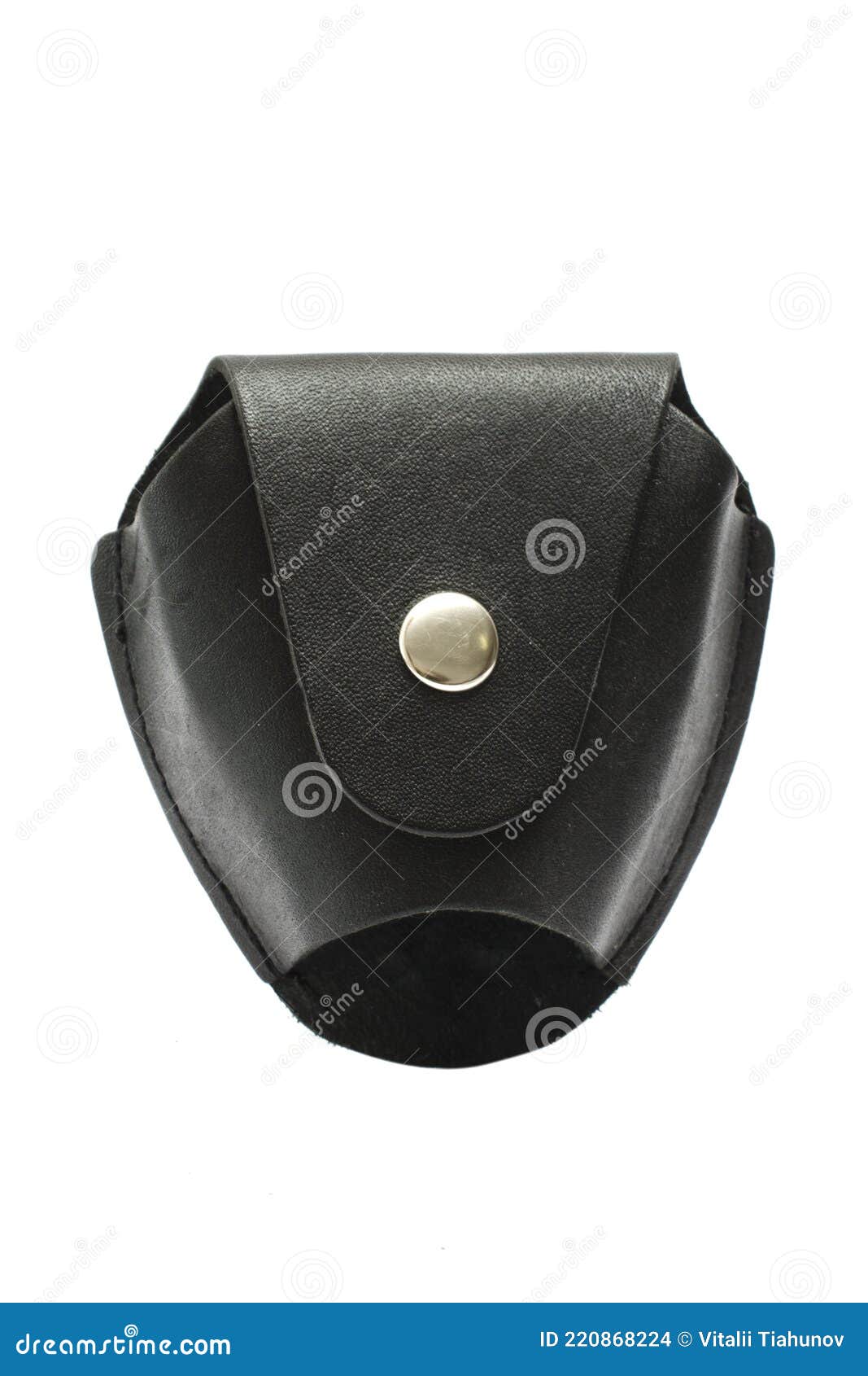 black leathers case for handcuffs 