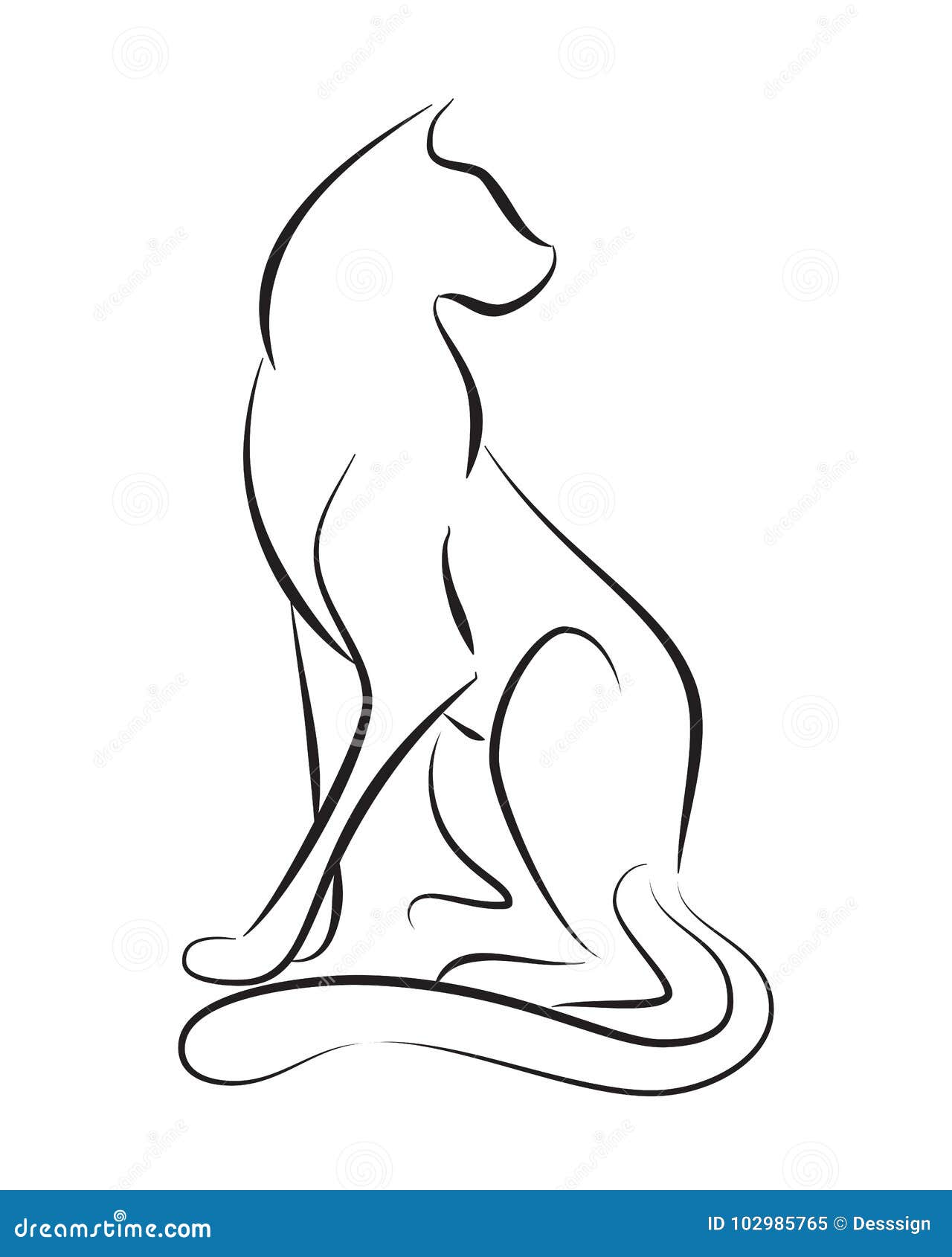 black cat face icon isolated on white. vector cat face. flat cat line  illustration Stock Vector Image & Art - Alamy