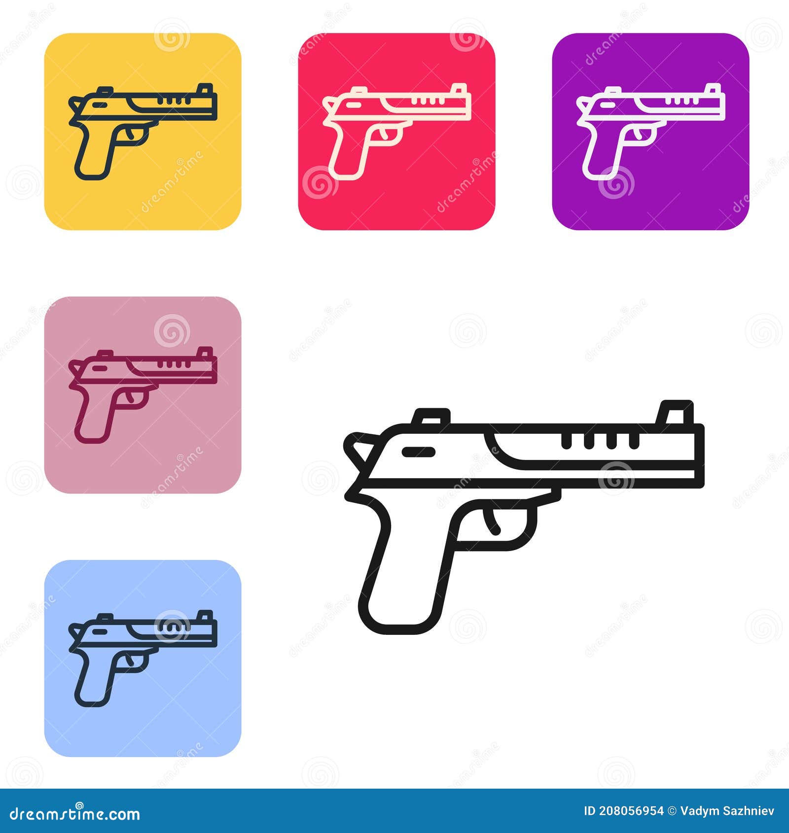 Desert Eagle Stock Illustration