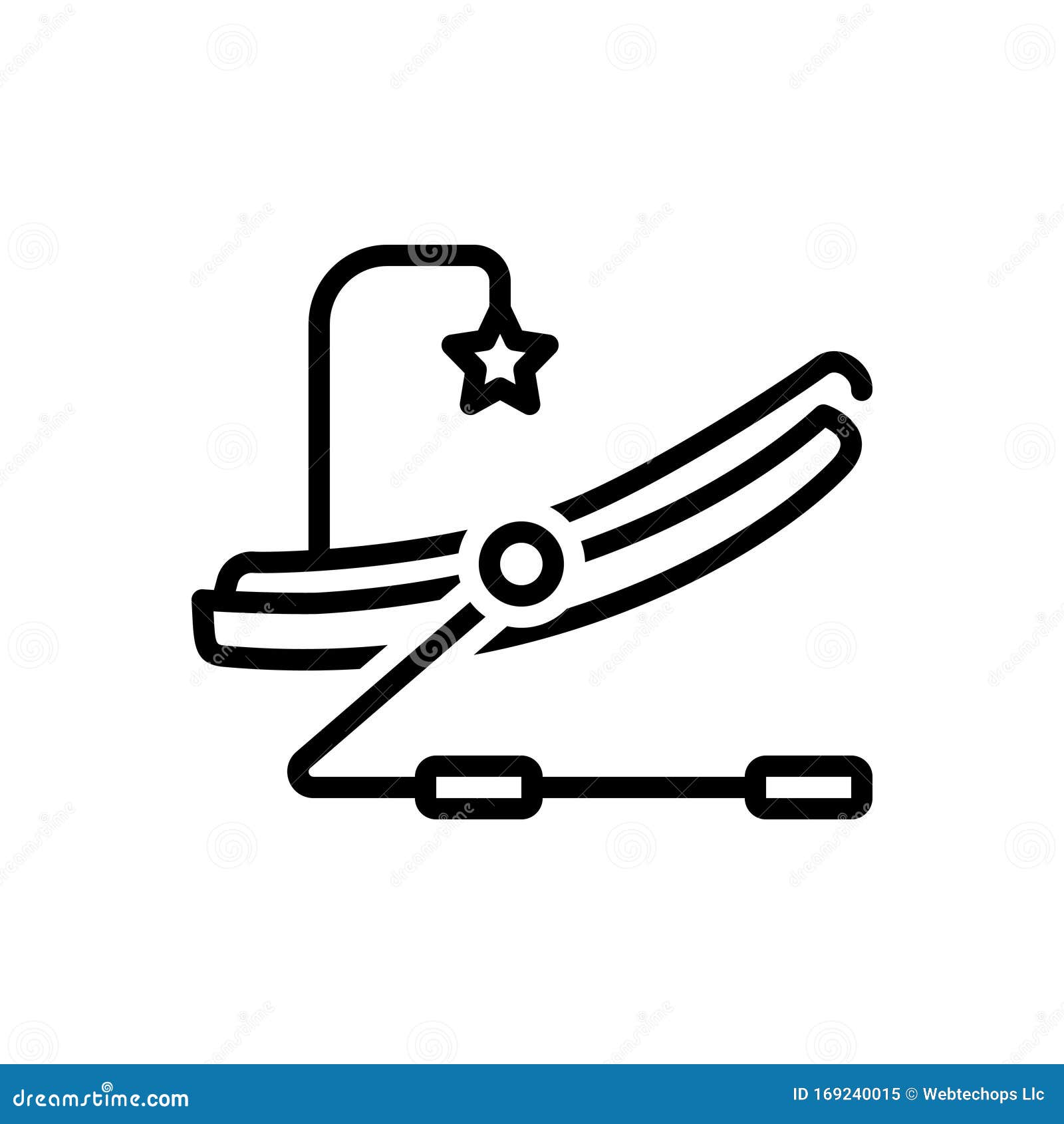 Bouncer. Baby Icon On A White Background, Line Design. Vector ...