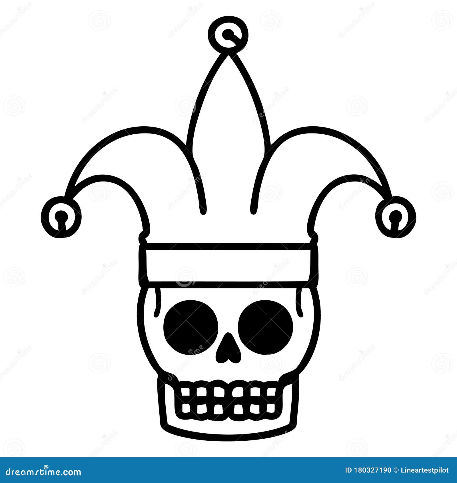 Jester skulls tattoo