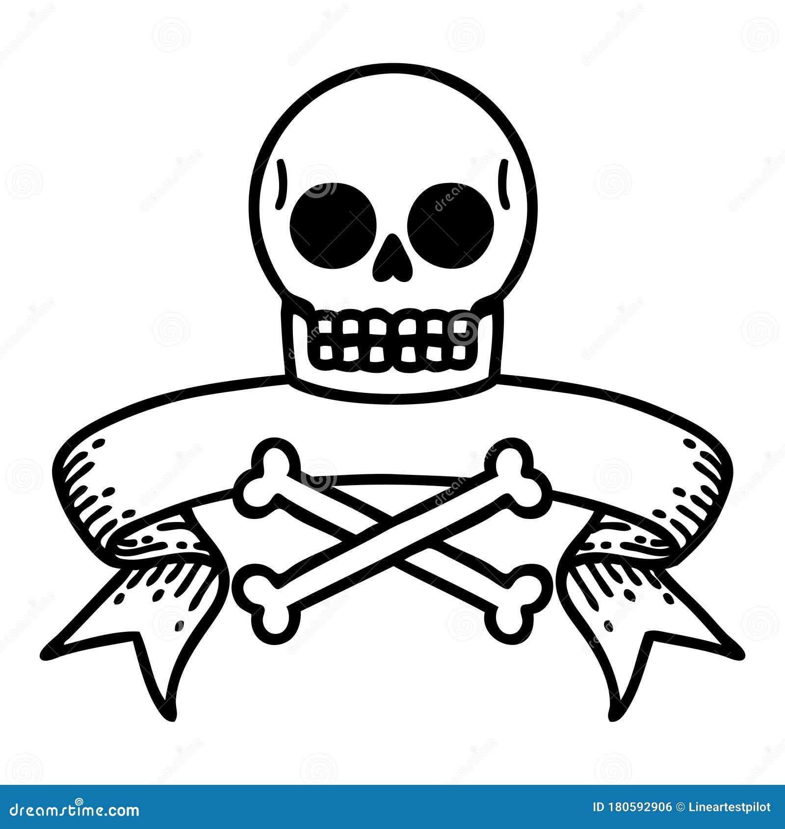 Skull and crossed bones tattoo on the arm  Tattoogridnet