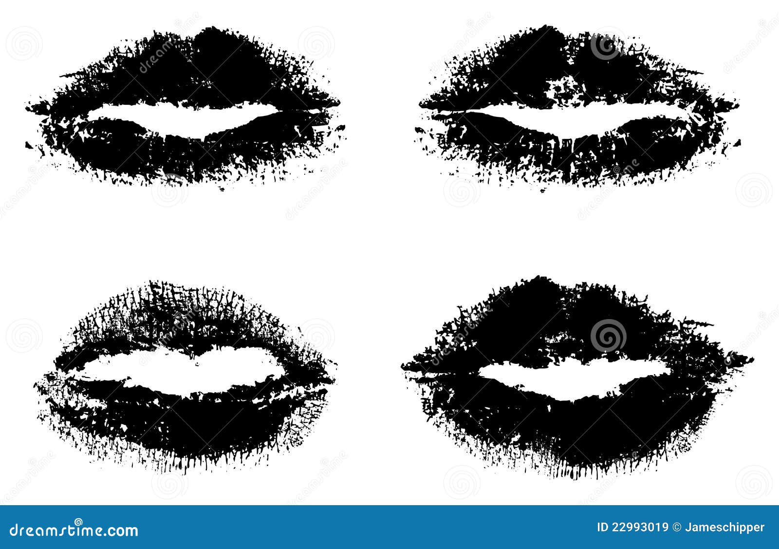 Black lips stock vector. Illustration of female, kiss - 22993019