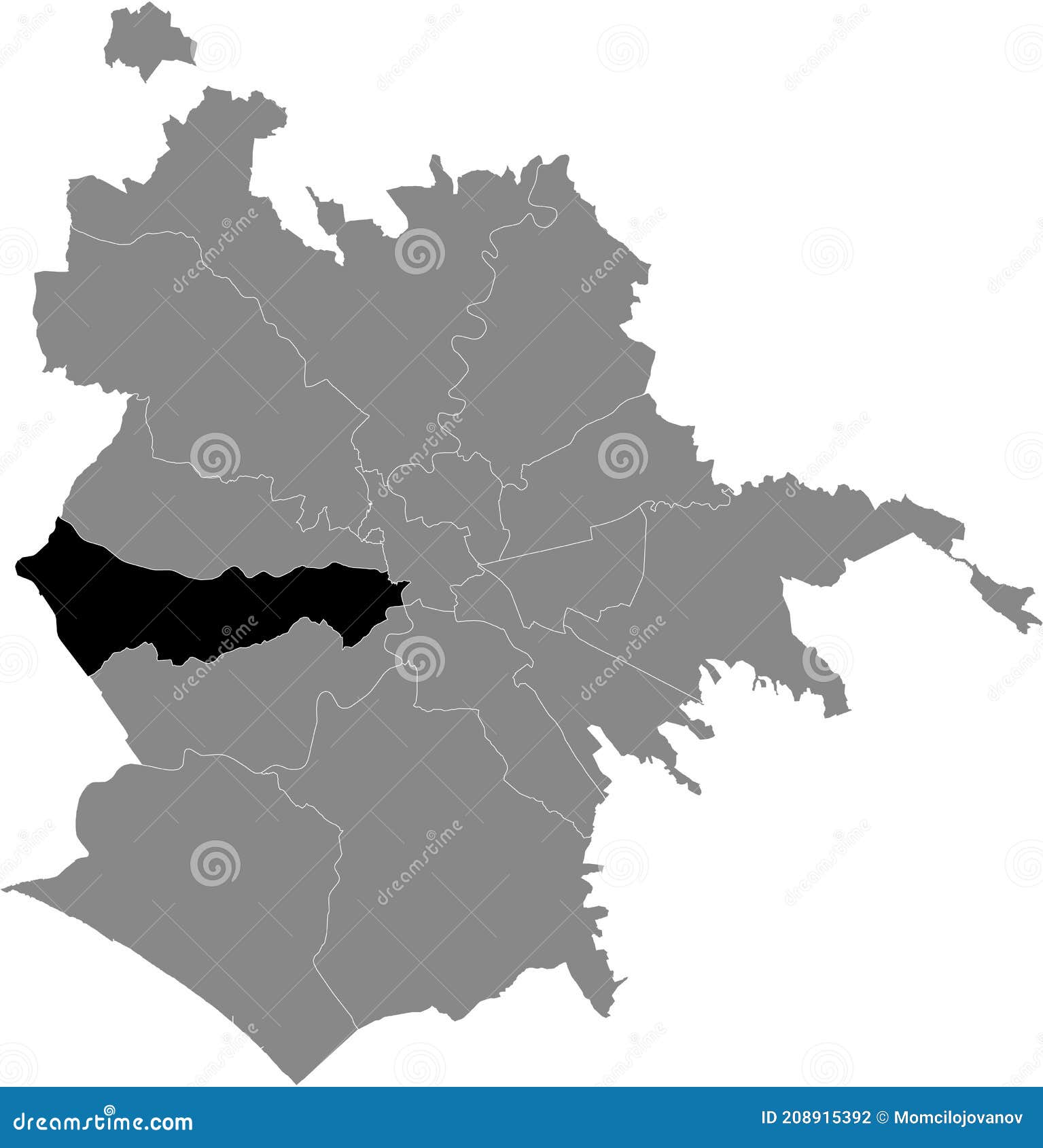 location map of municipio xii Ã¢â¬â monte verde municipality