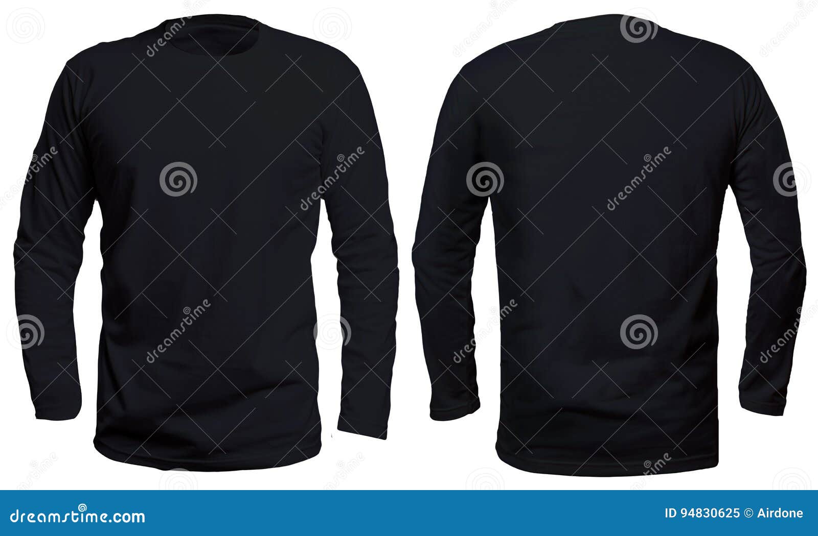 Download Black Long Sleeve Shirt Mock Up Stock Image - Image of ...