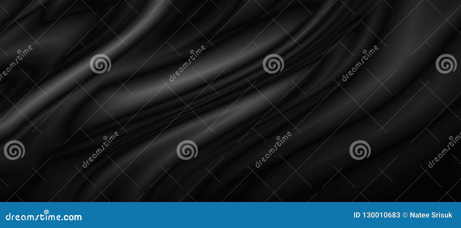 black luxury fabric background with copy space