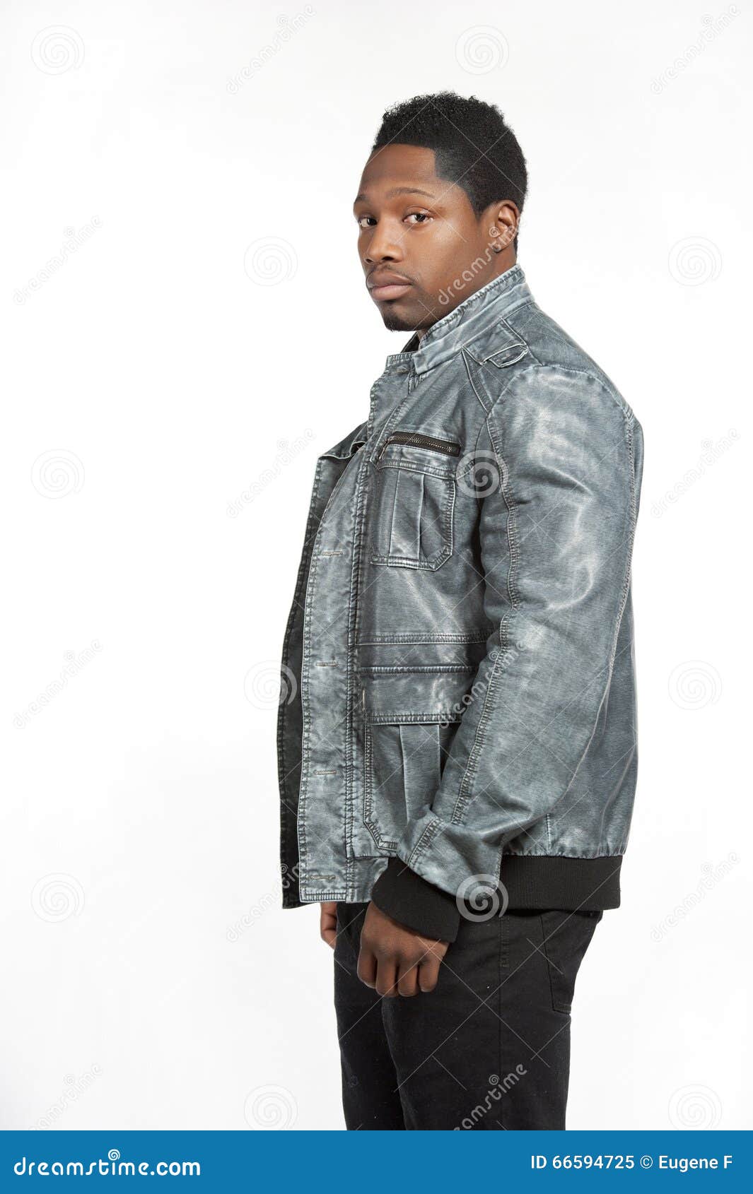 Black Male in Casual Lifestyle Outfit Stock Image - Image of masculine ...