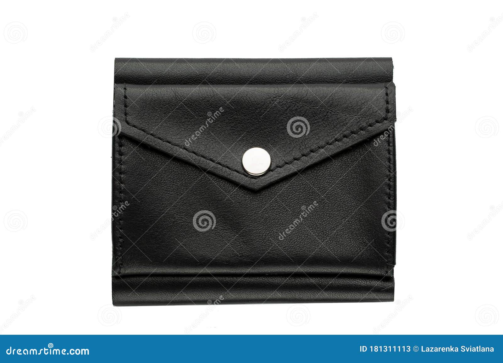 Black Male Purse on a White Background. Stock Image Image of