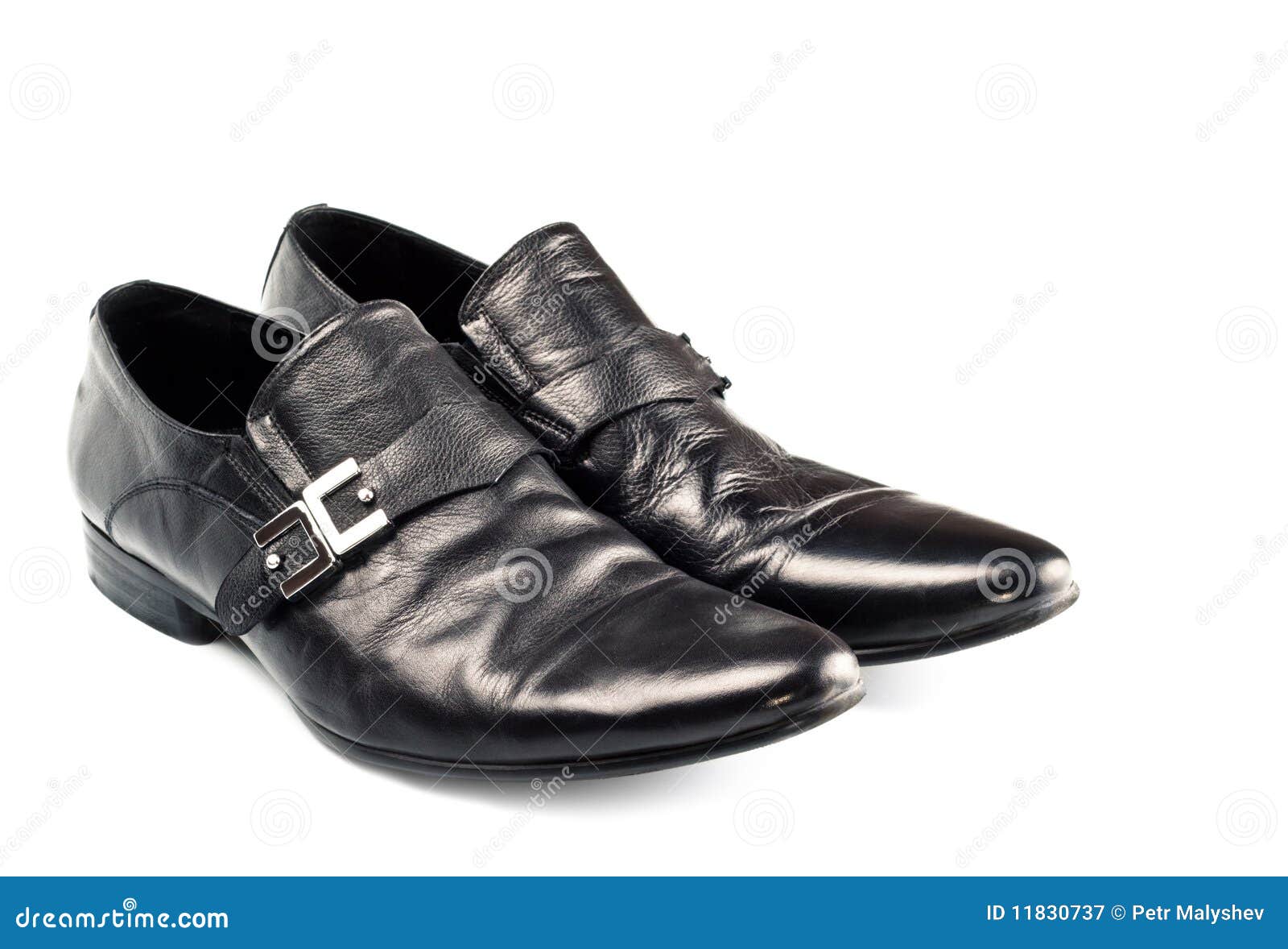 Black Male Shoes with Buckle Stock Image Image of boots, hike 11830737