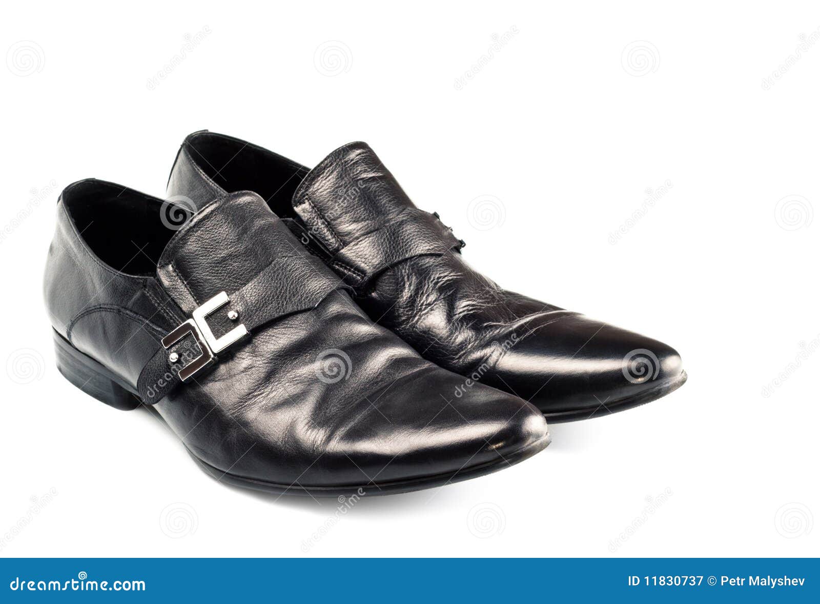 Black Male Shoes with Buckle Stock Image - Image of boots, hike: 11830737