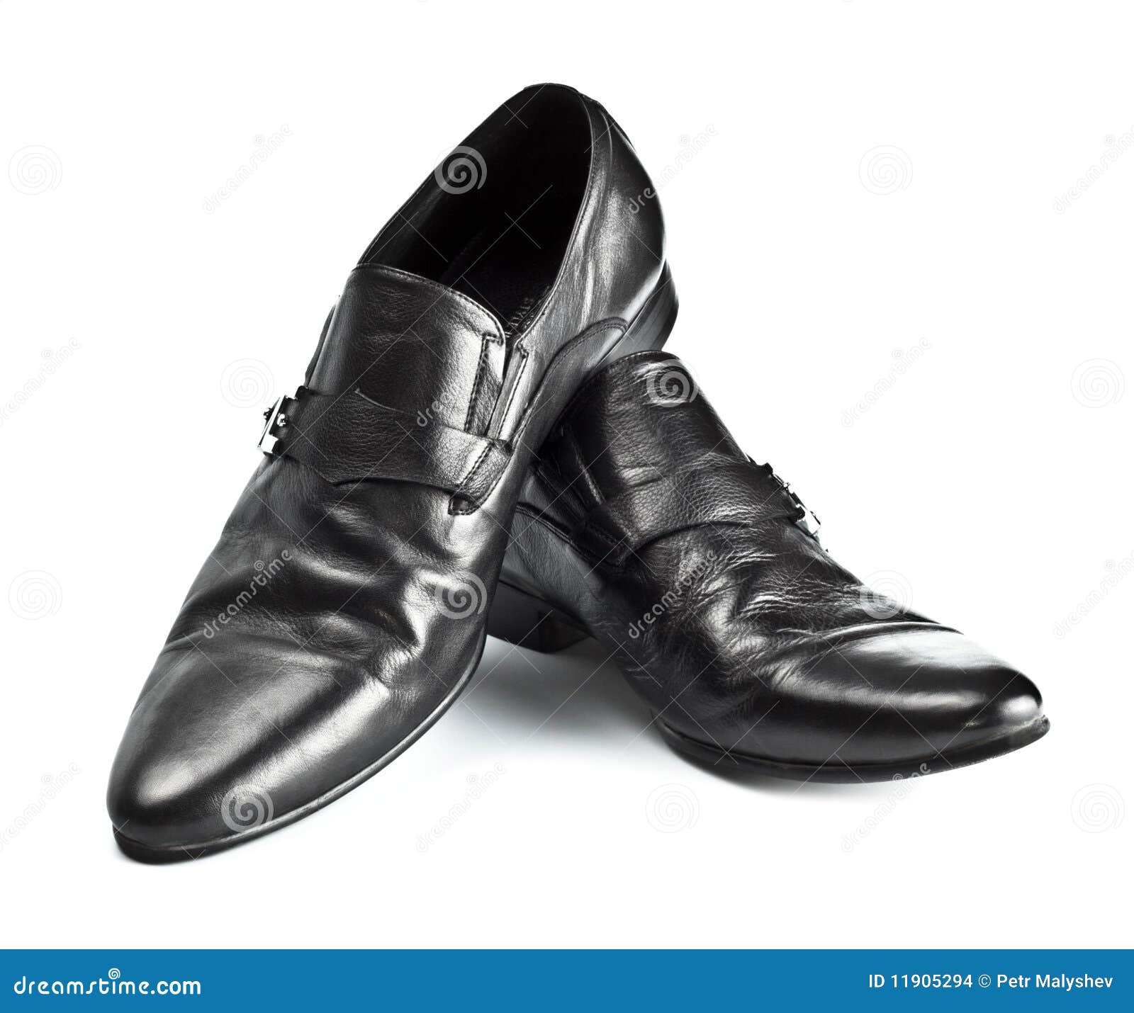 Black Male Shoes with Buckles Stock Photo - Image of apparel, group ...