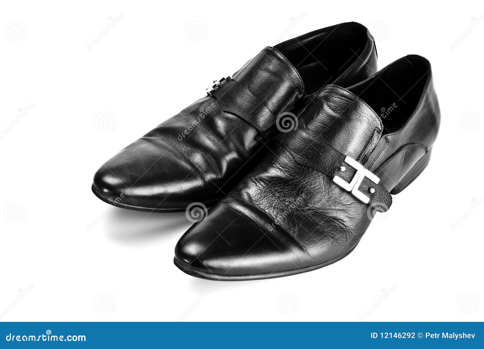 Black Male Shoes with Buckles Stock Photo Image of hike, assortment 12146292