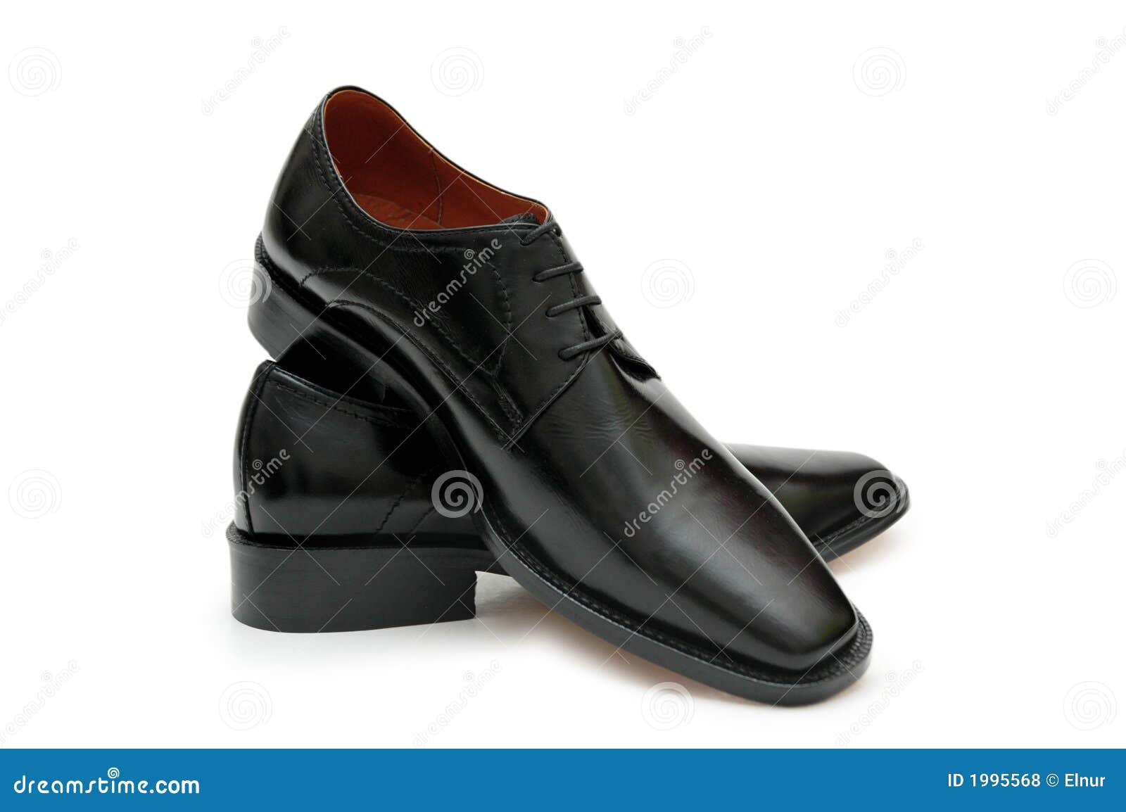 Black Male Shoes Isolated on T Stock Photo - Image of shoe, heel: 1995568