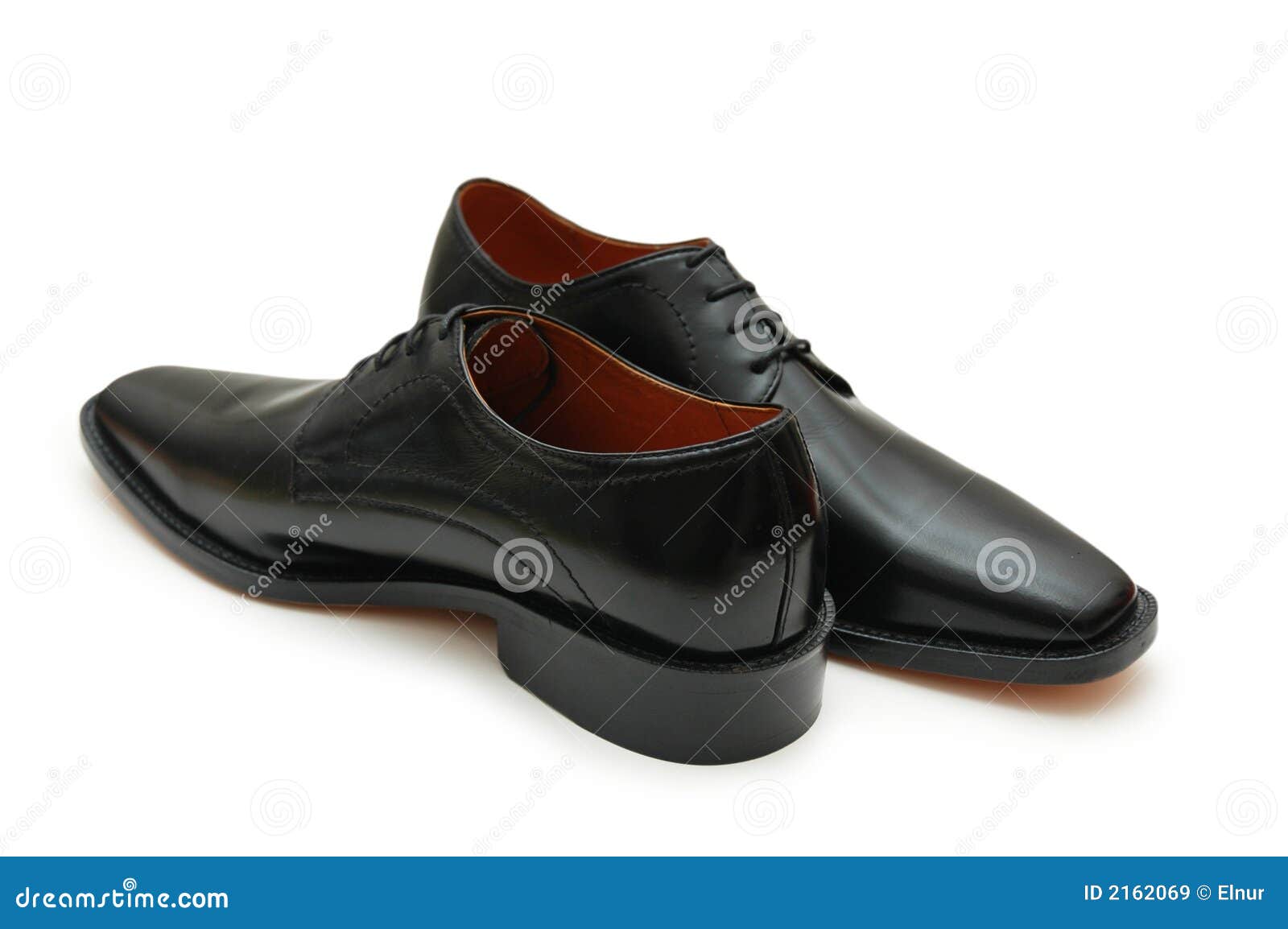 Black Male Shoes Isolated on T Stock Image - Image of shiny, background ...