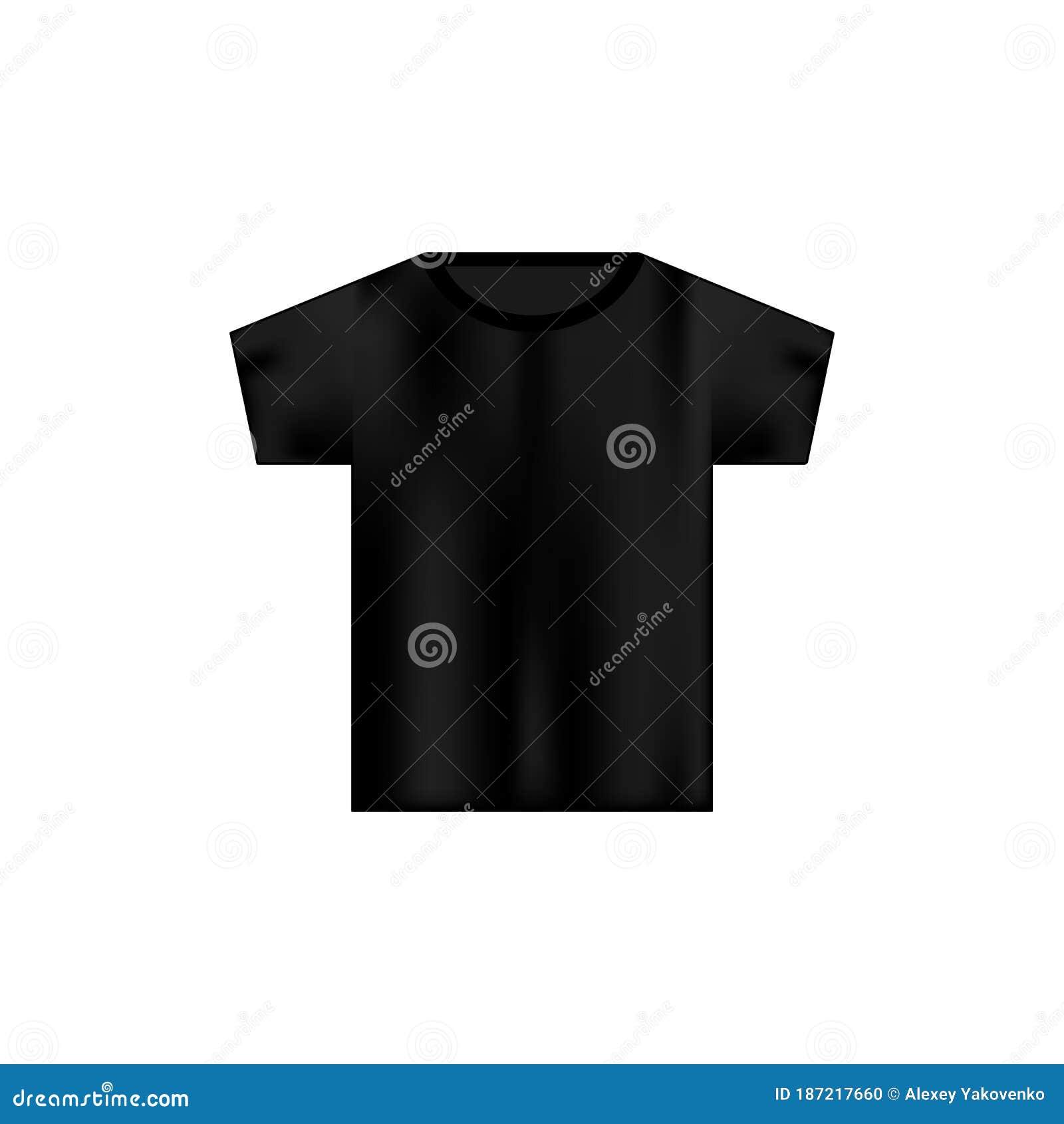 Download Black Male T Shirt . Realistic Mockup. Short Sleeve T ...