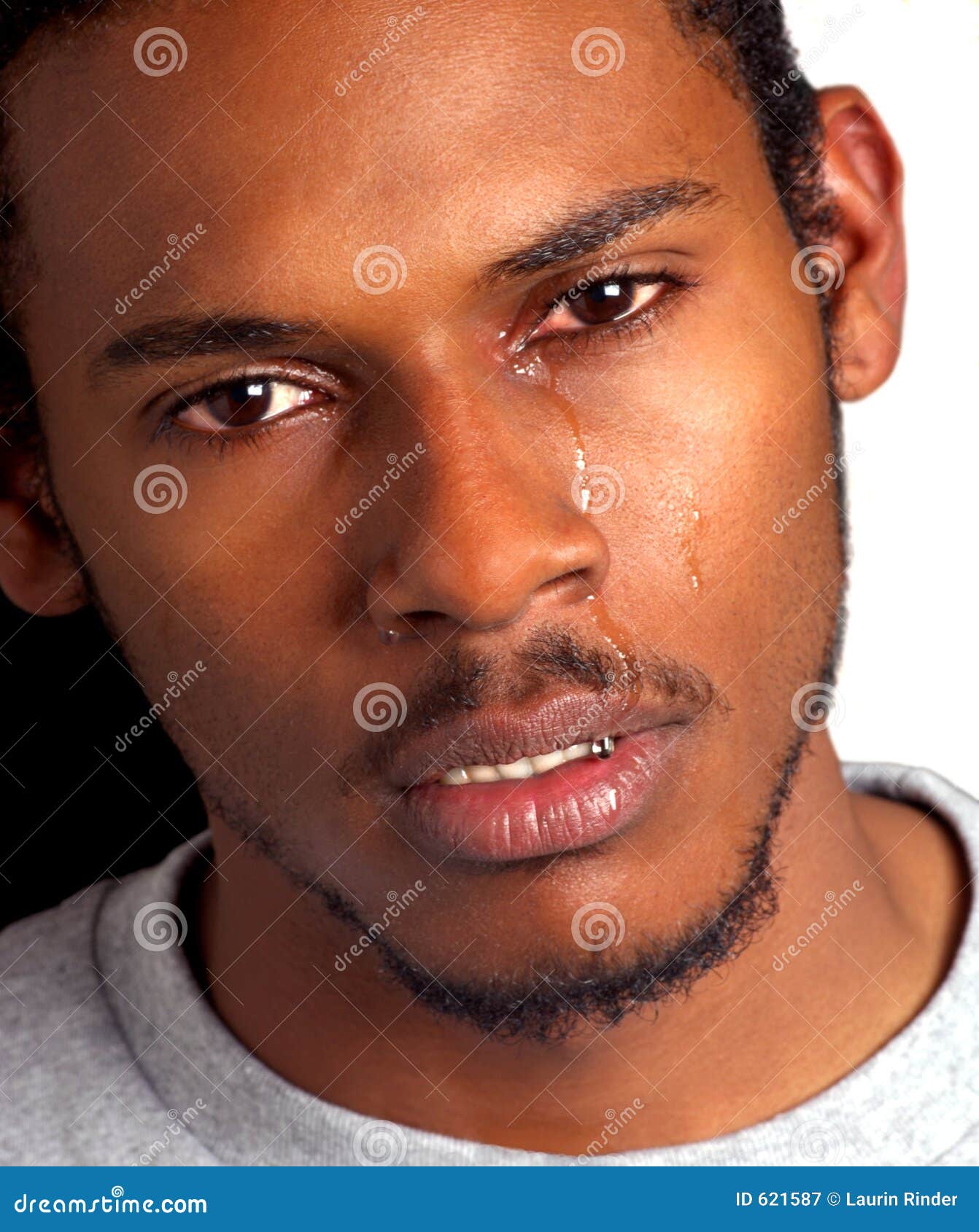 Black Man Crying Royalty Free Stock Photography - Image: 621587