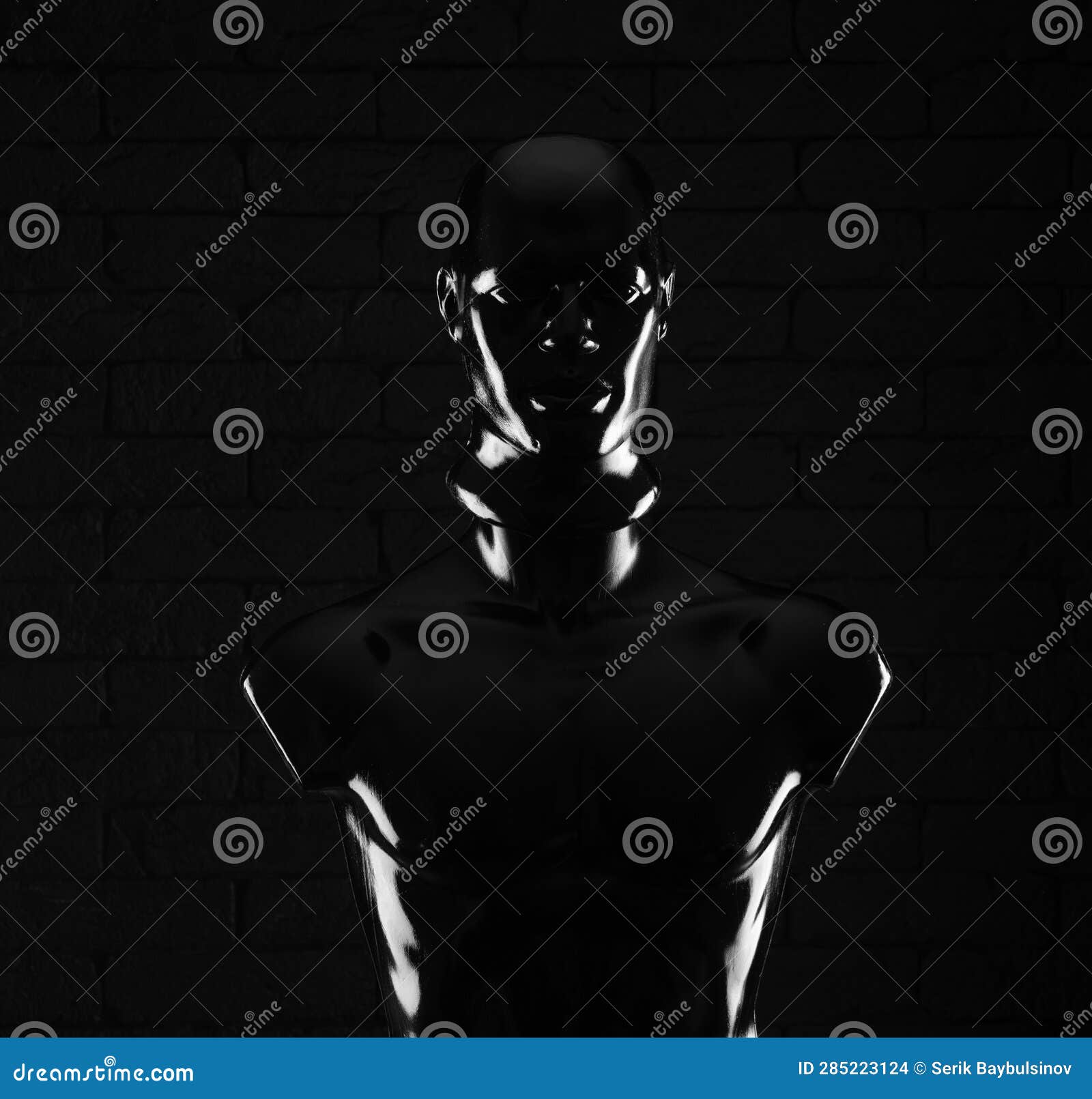Black Mannequin on Black Background Stock Photo Image of plastic, fashion 285223124