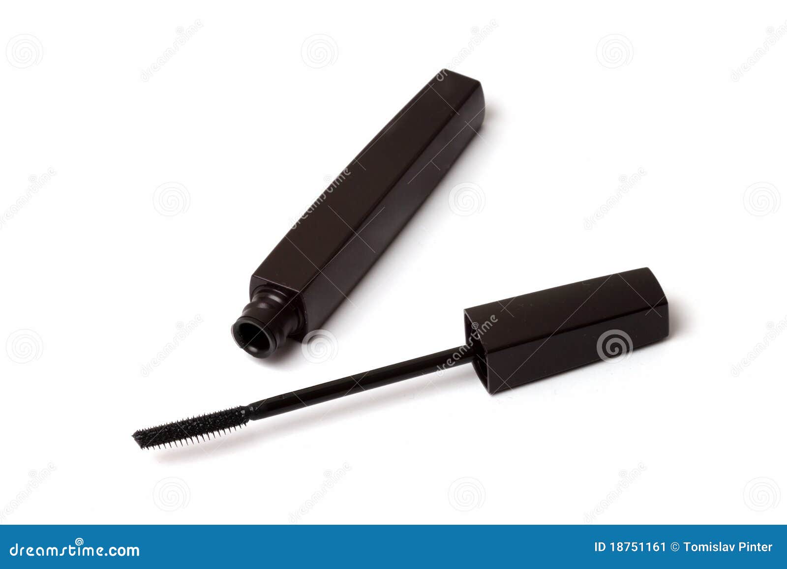 Black Mascara Wand and Tube Stock Image Image of closeup, shot 18751161