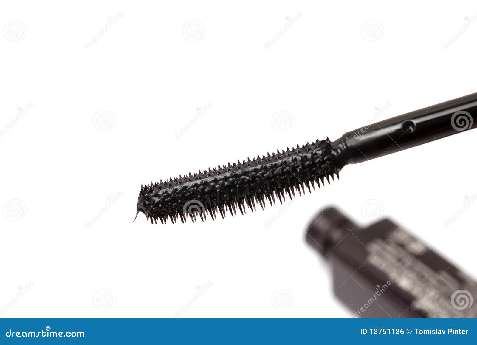 Black Mascara Wand and Tube Stock Photo Image of isolated, accessory