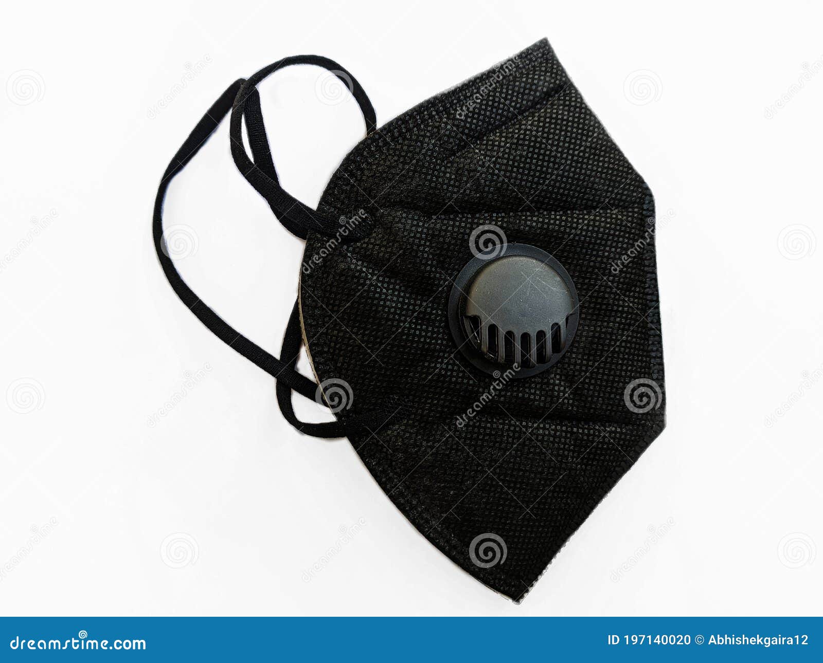 Black Mask on White Background Stock Photo - Image of clothing