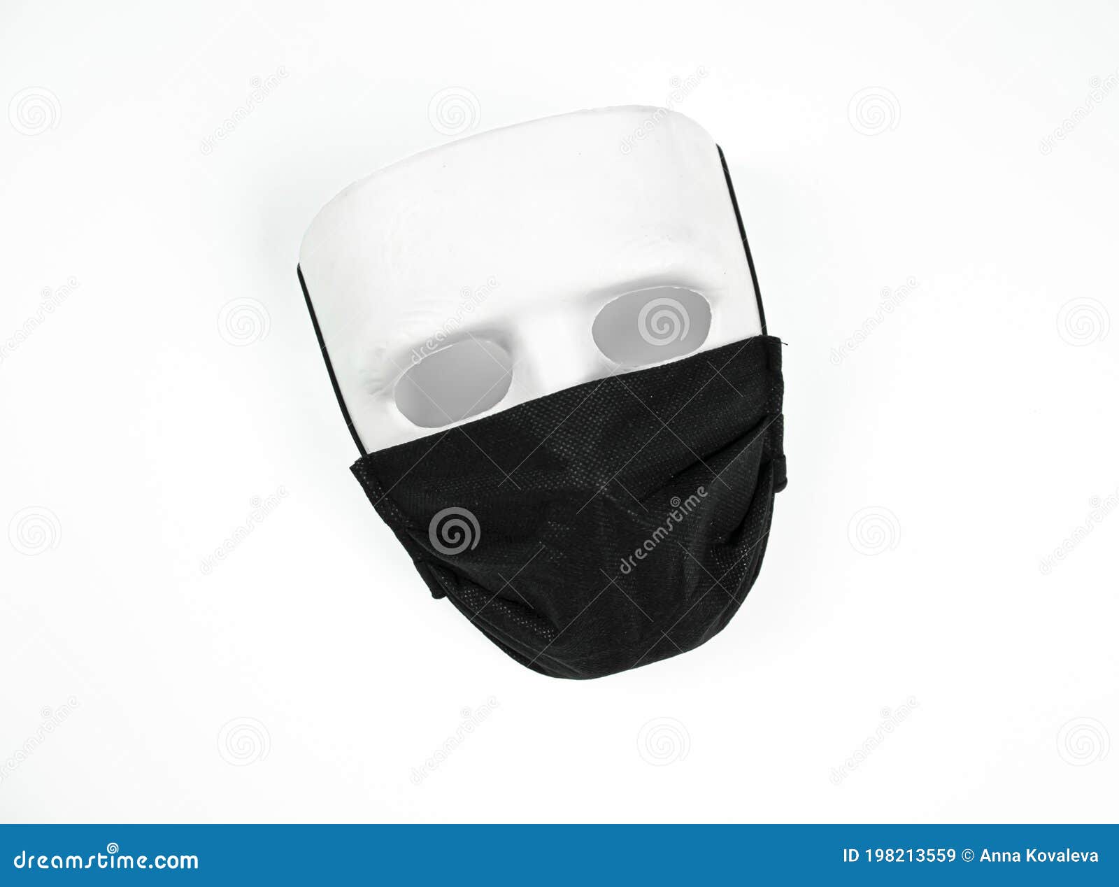 Black medical mask stock image. Image of care, pandemic 198213559
