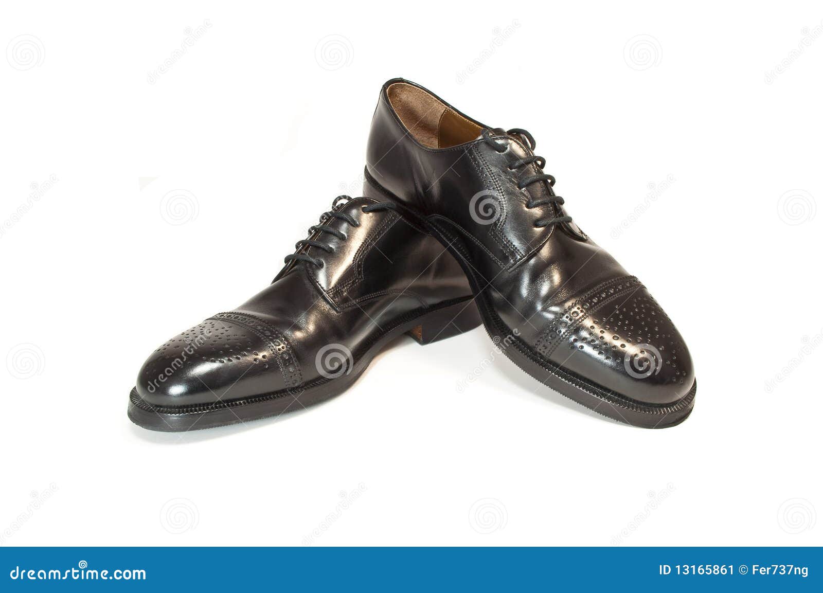 Black men s leather shoes stock image. Image of pair - 13165861