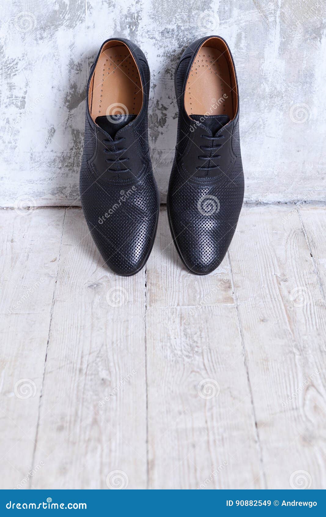 Black Men`s Shoes Against a Wall. Stock Image - Image of apartment ...