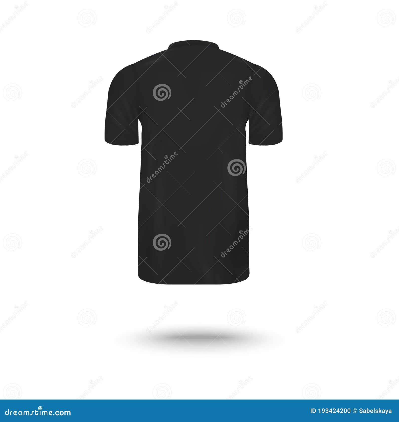 Download Black Men`s T-shirt Mockup Isolated On White Background ...