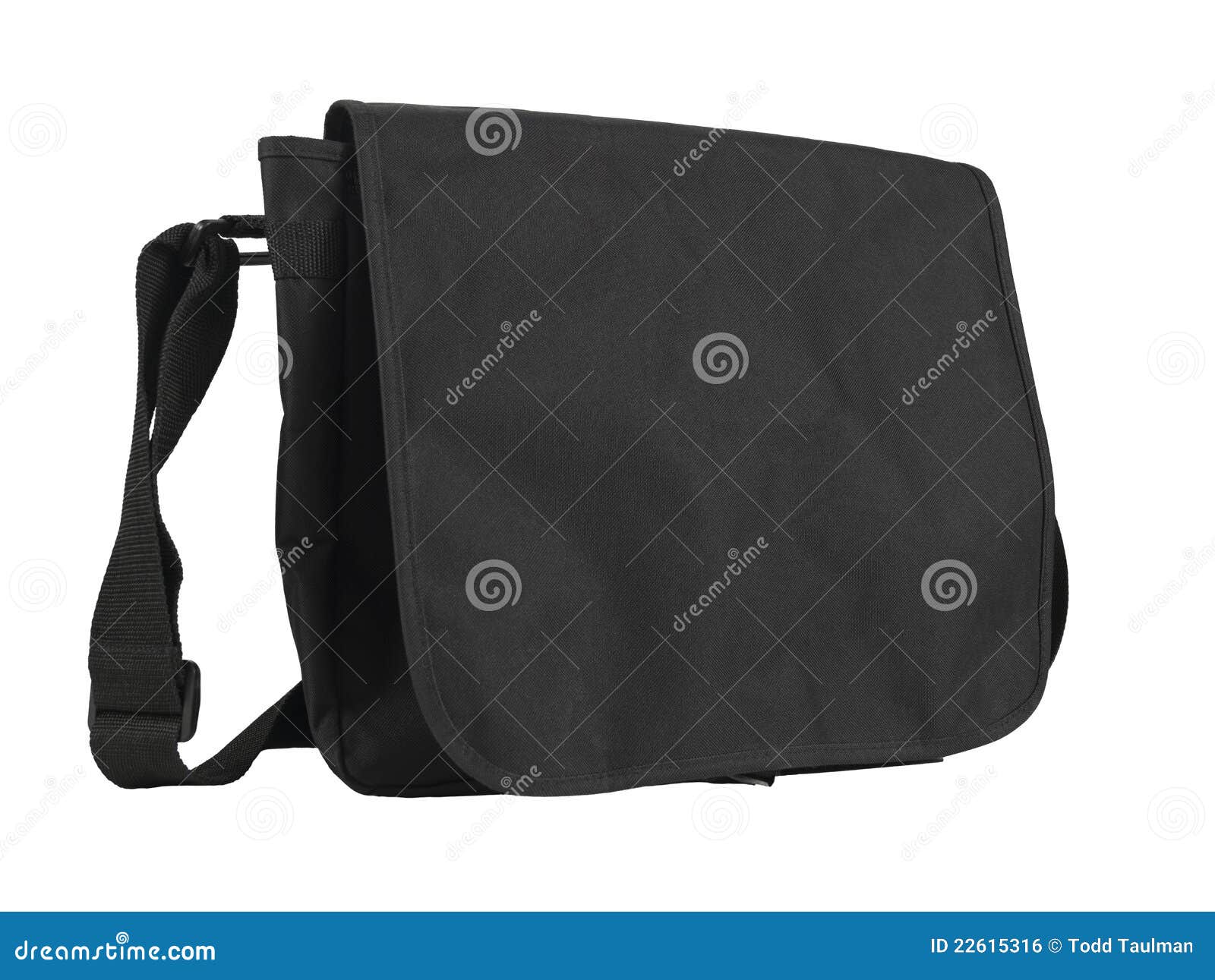 black messenger bag