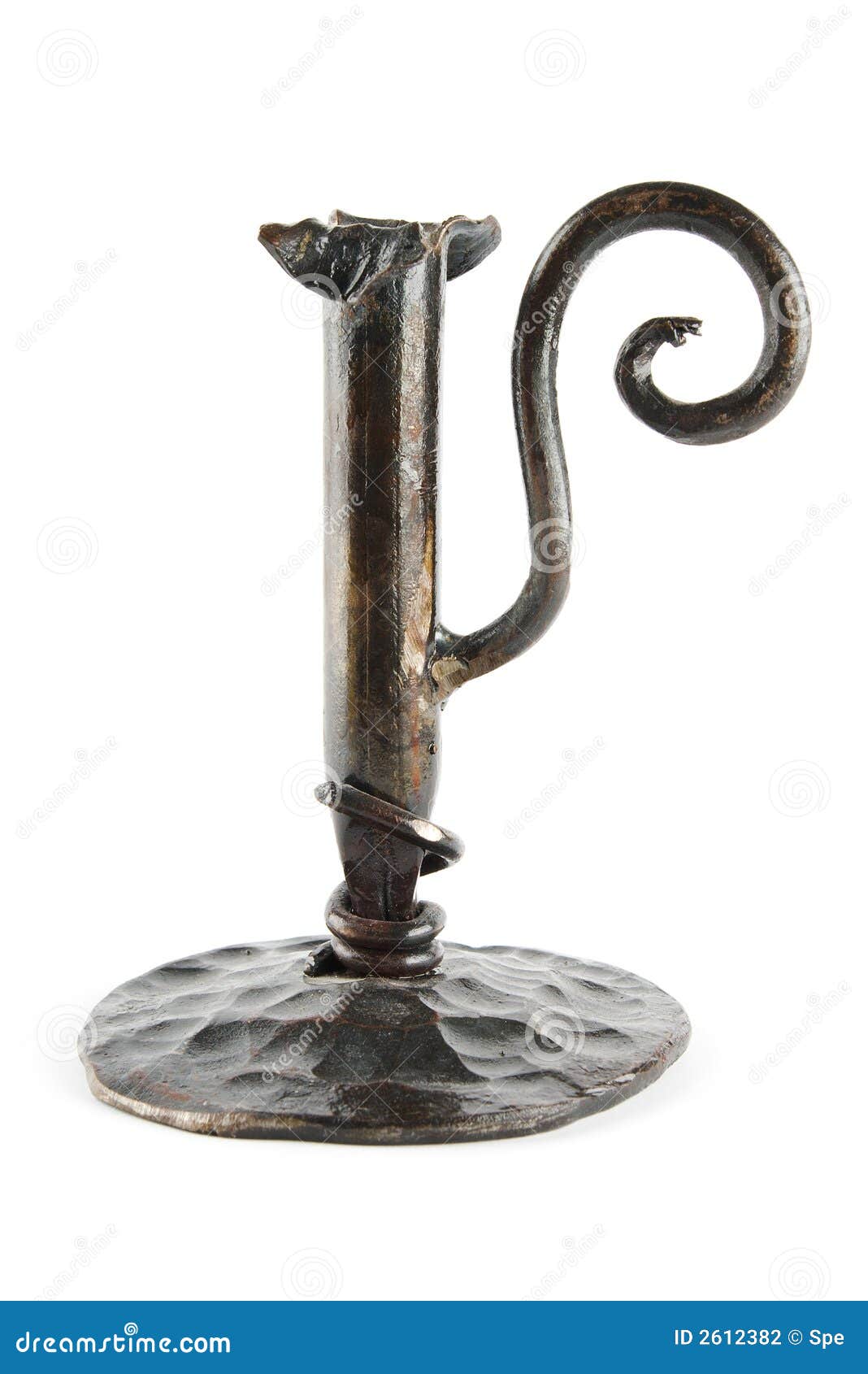 Black metal candlestick stock photo. Image of gray, close 2612382
