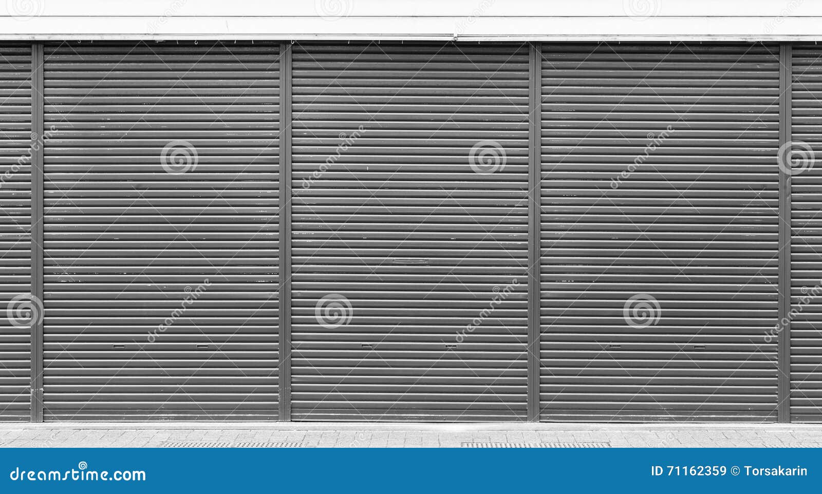 Black Metal Door Shutter Texture Stock Image Image of building