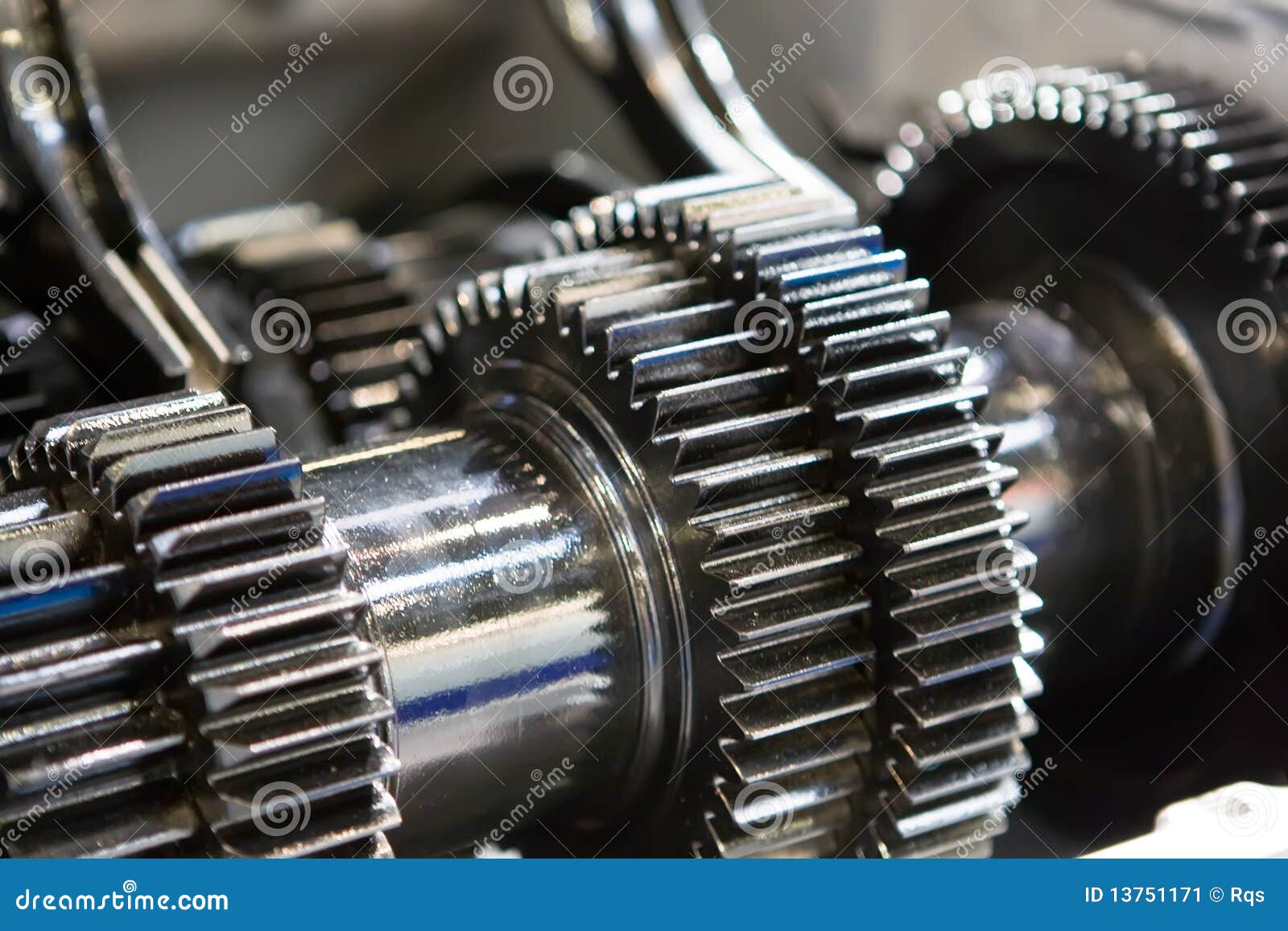 Black Metallic Gears in Car Motor Stock Image Image of metallic