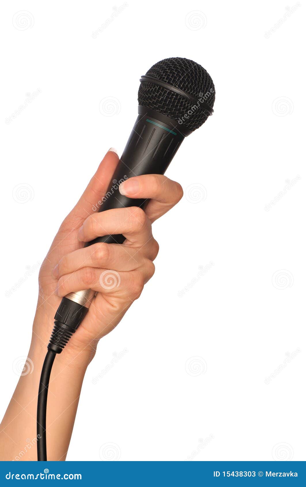 Black microphone stock image. Image of musical, newscaster 15438303