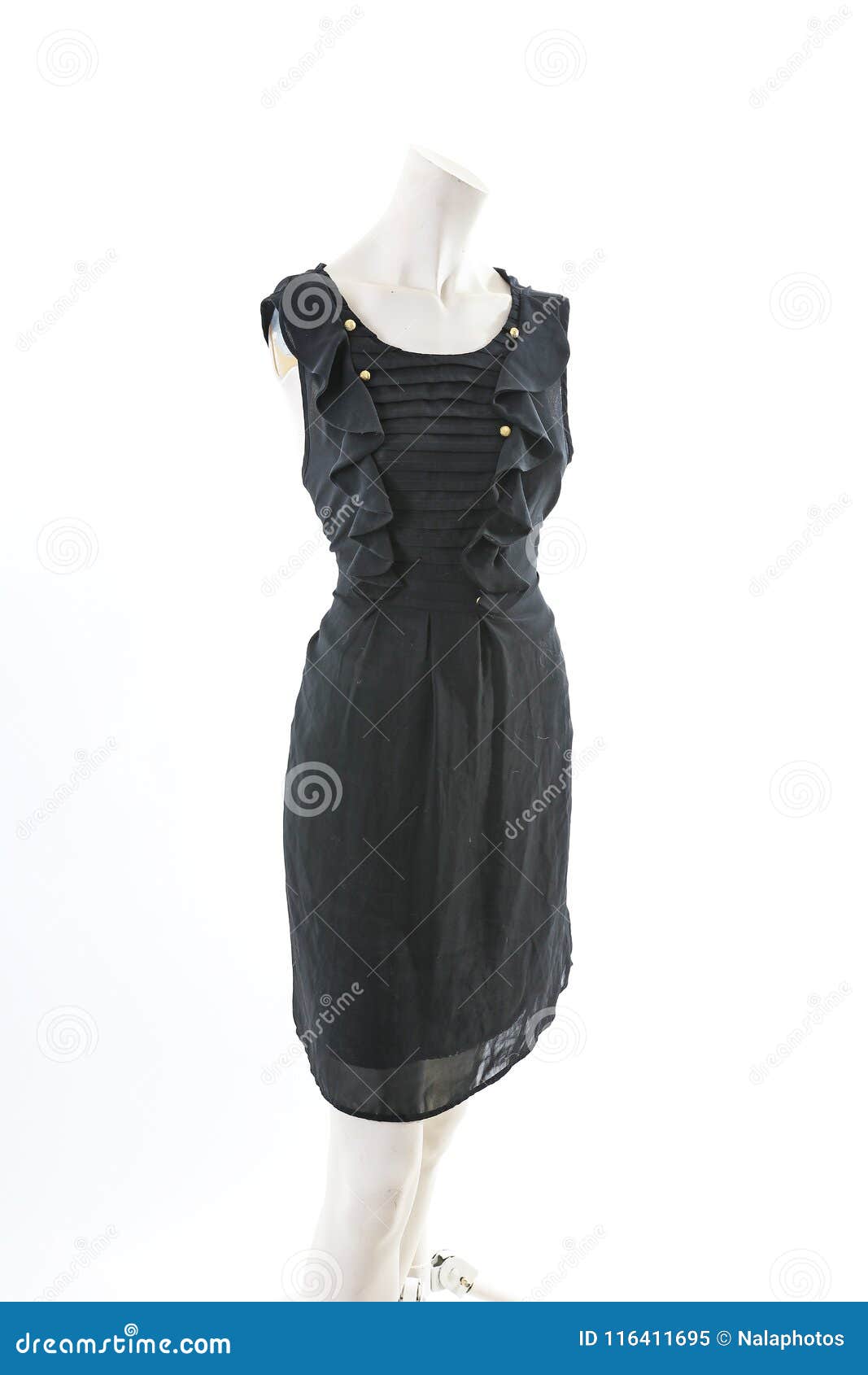 Black Mini Dress on Headless Mannequin ...