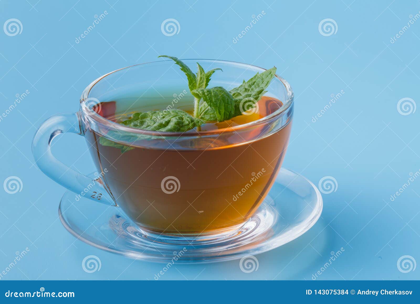 Black Mint Tea. Mint in Glass Cup Stock Photo Image of herbal