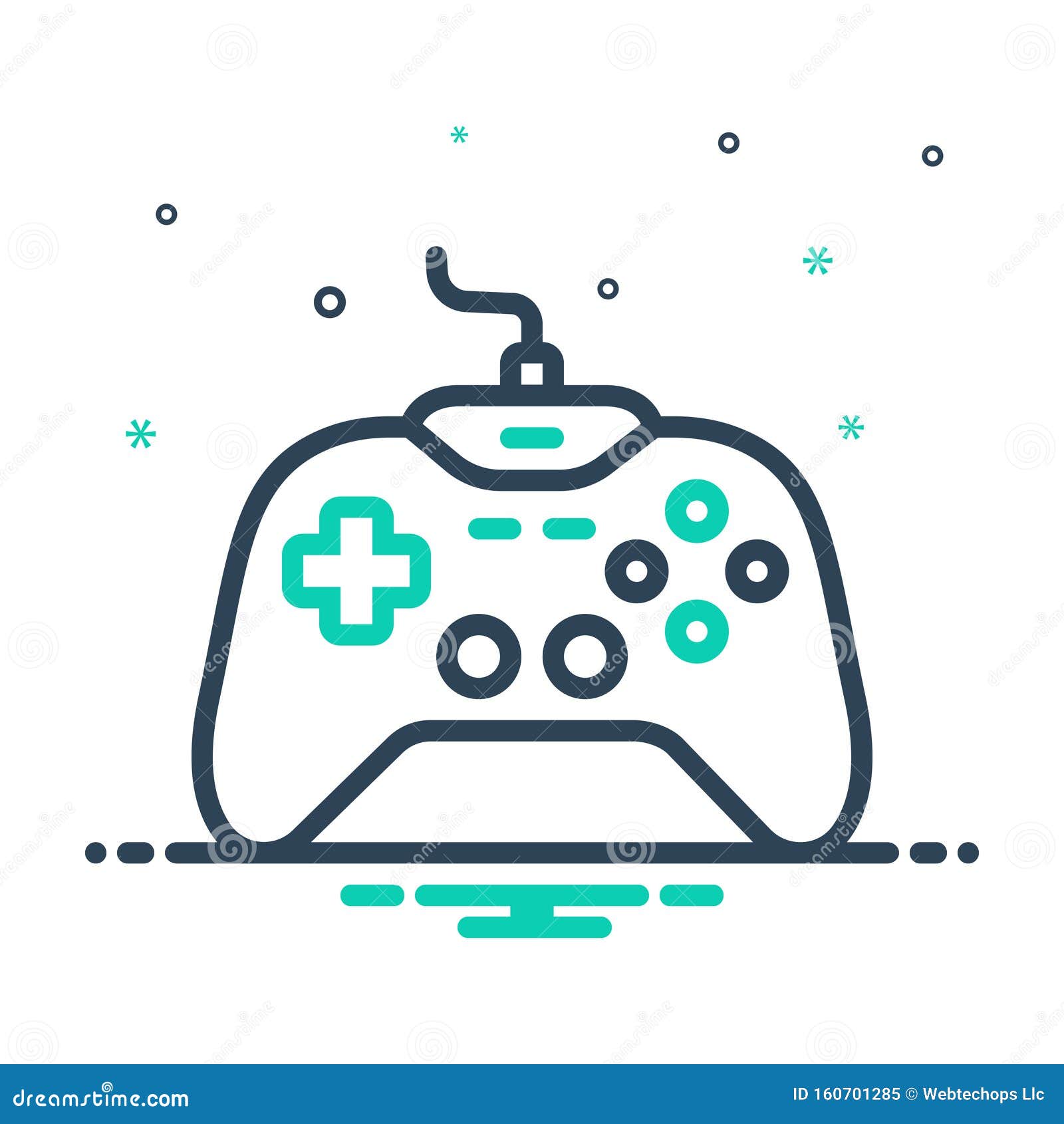 mix icon for controller, gamify and activity