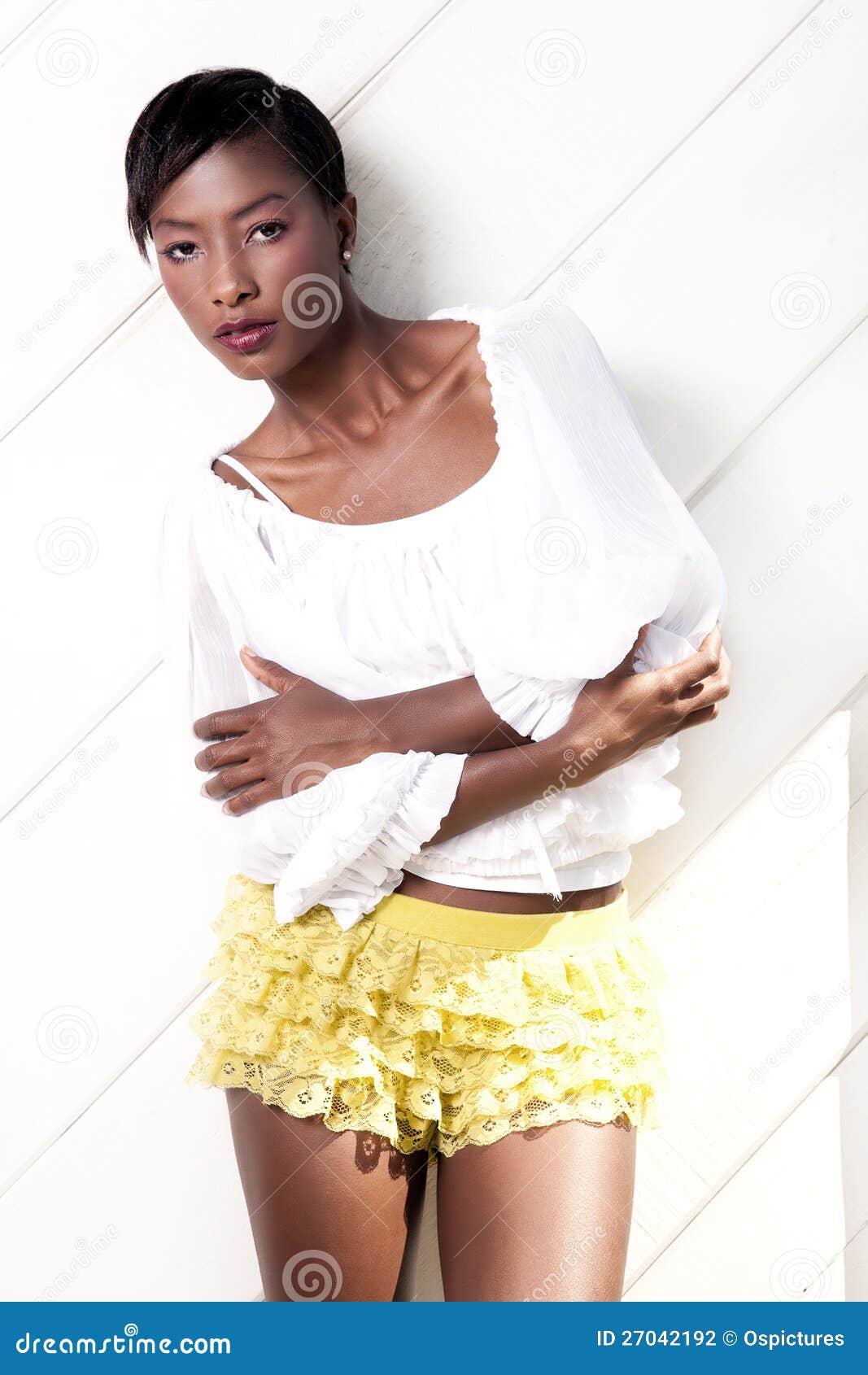 Black Model In Lingerie Stock Photography Image 27042192
