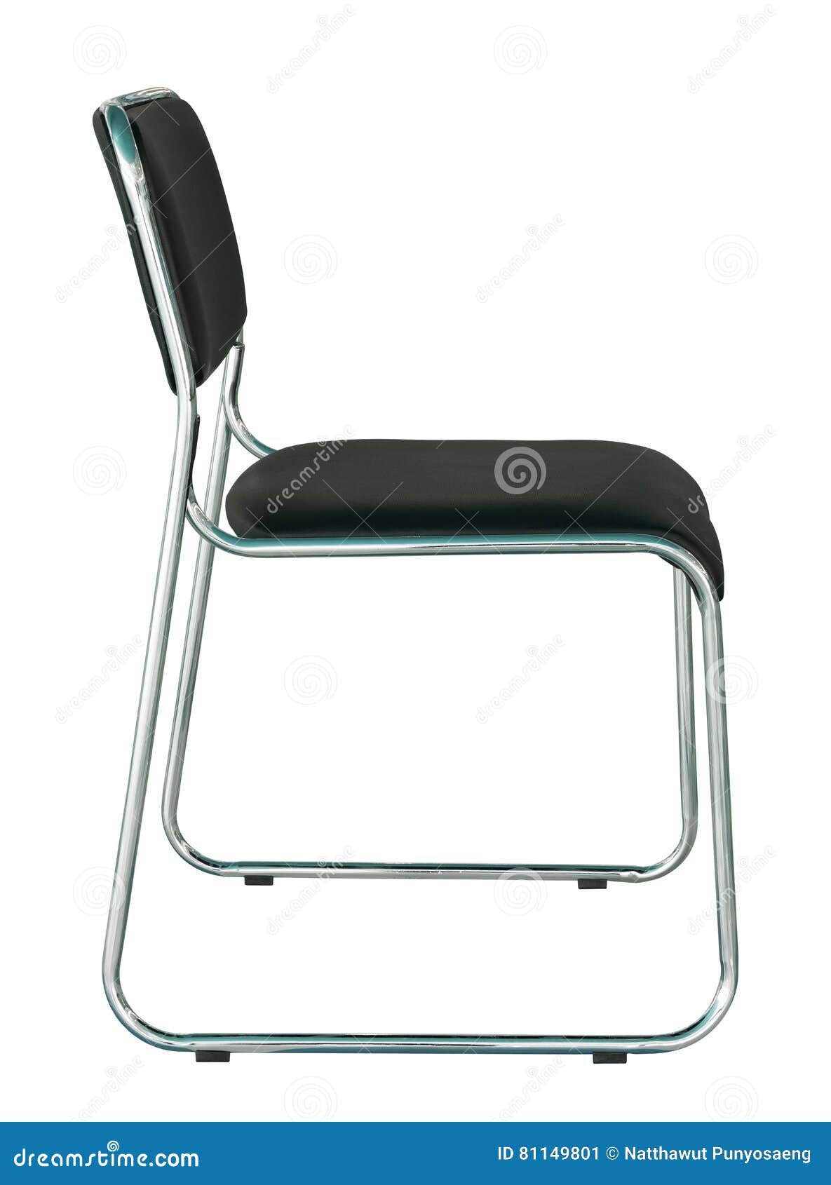 Black Modern Chair Isolated on White Stock Image Image of armchair