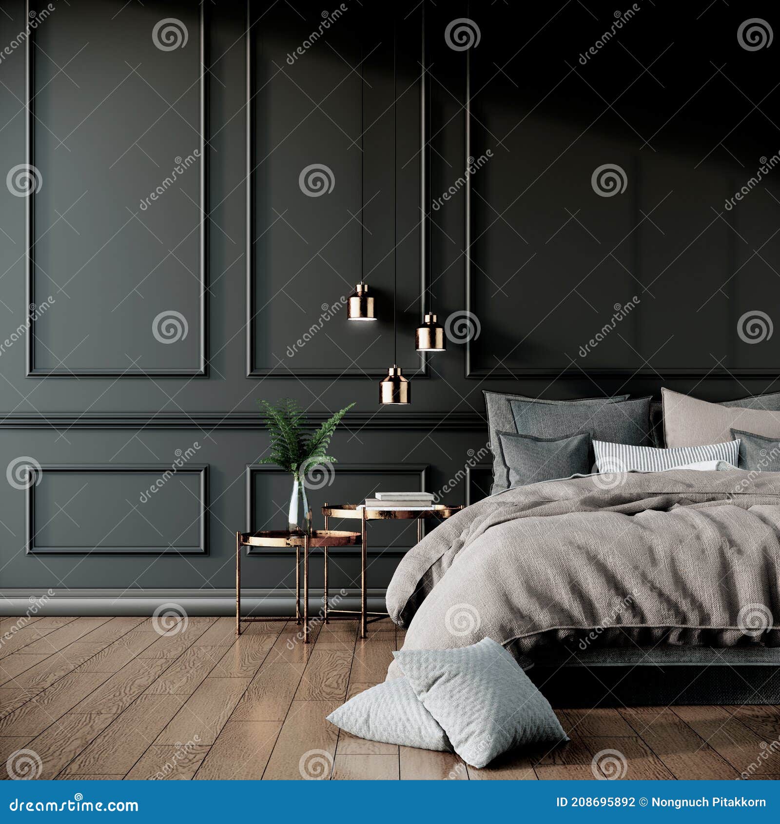 Không gian phòng ngủ hiện đại màu đen mang lại cho bạn cảm giác đẳng cấp và tràn đầy năng lượng. Được trang bị các thiết bị tiên tiến, phòng ngủ này sẽ đem đến cho bạn những giấc ngủ ngon lành và thật sảng khoái. Hãy click vào hình ảnh để khám phá thêm về thiết kế phòng ngủ tuyệt vời này nhé!
