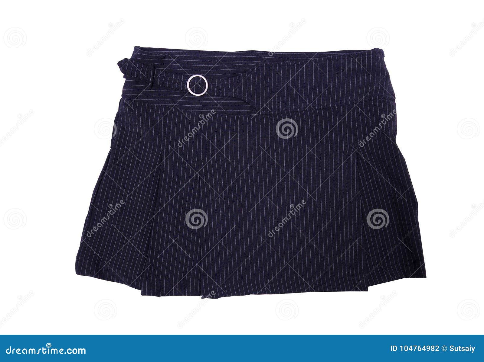 Black Modern Skirt Isolated on White Stock Photo - Image of isolated ...