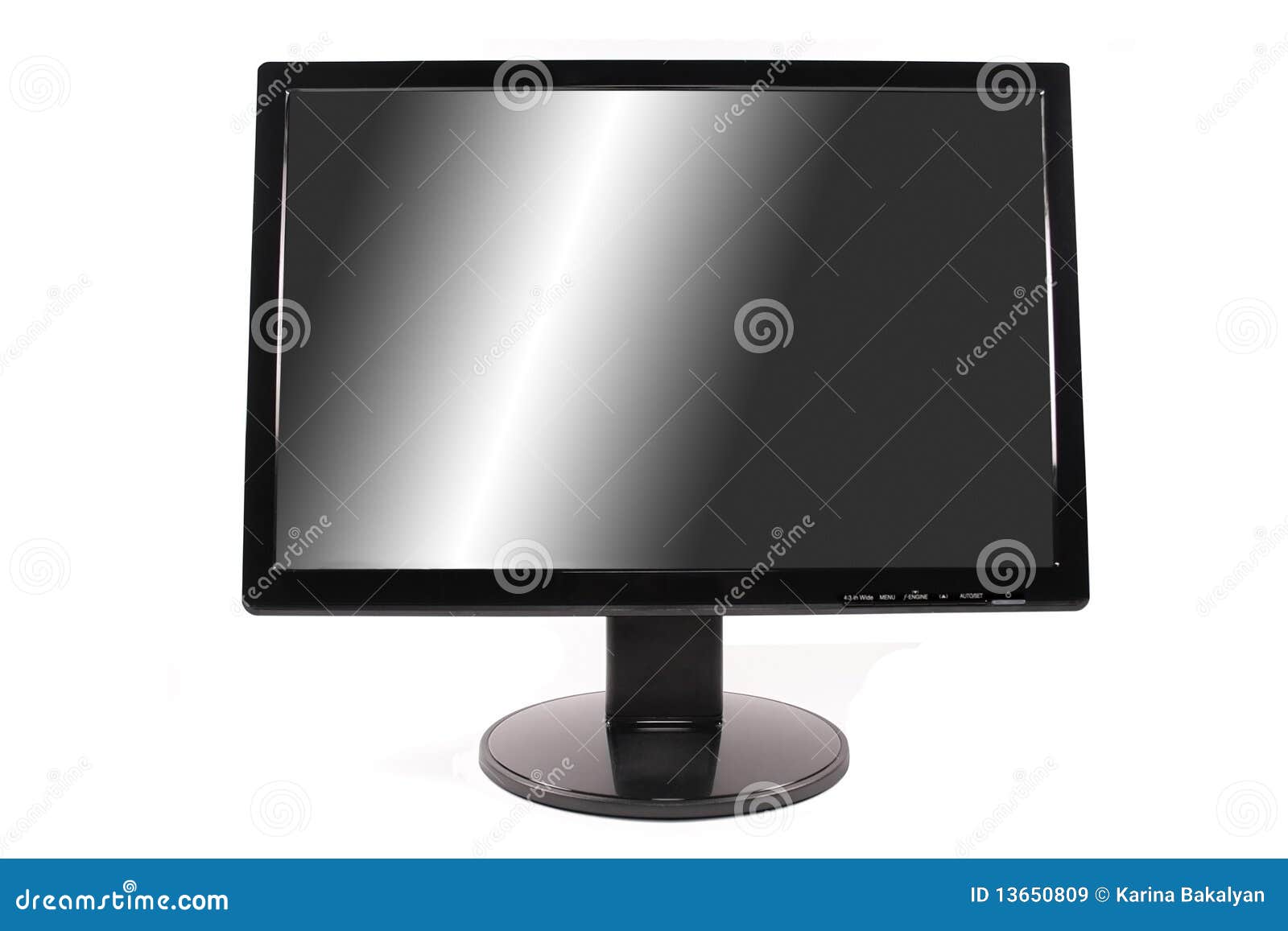 Black monitor stock image. Image of monitor 13650809