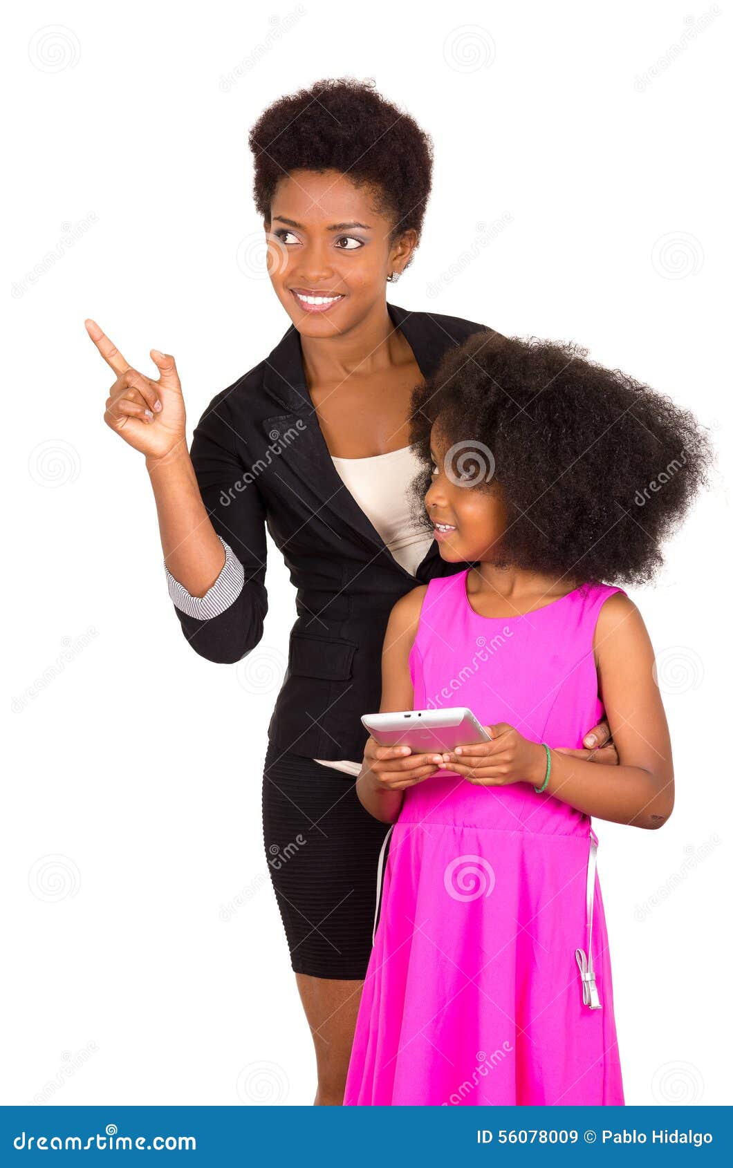 Ebony Mother And Daughter