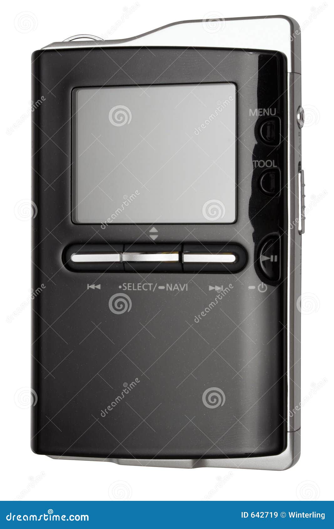 Black MP3 Player stock image. Image of piece, modern, groove 642719