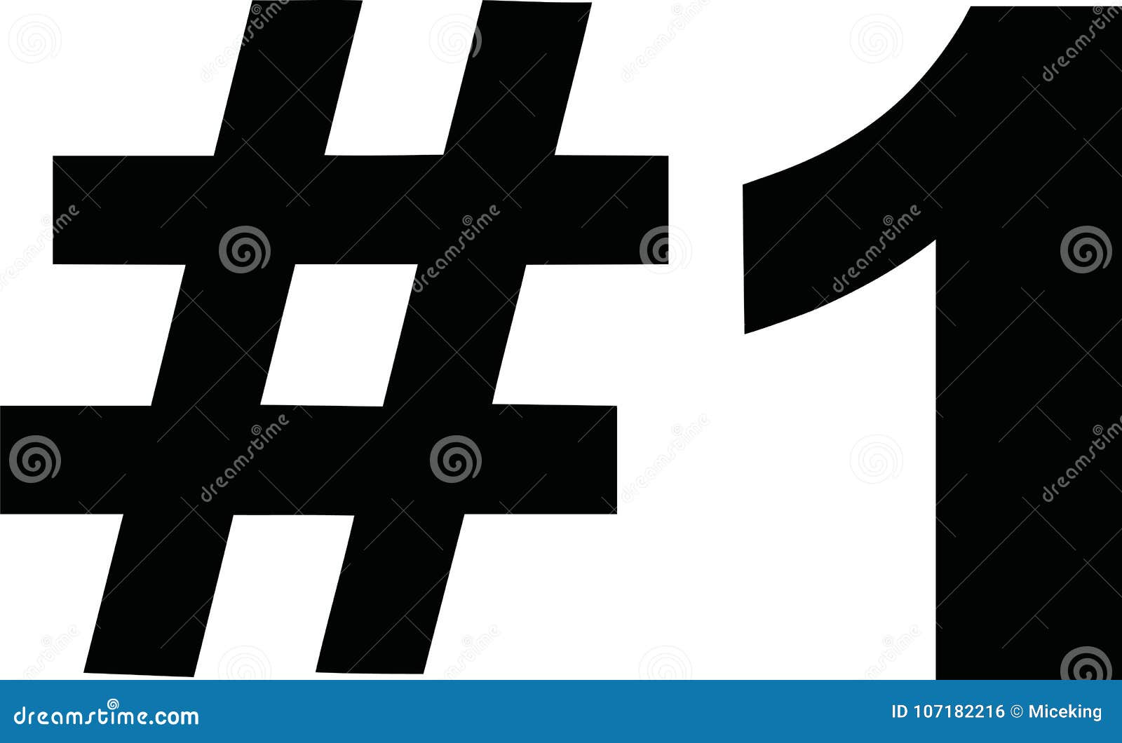 Black number one icon #1 stock vector. Illustration of award - 107182216
