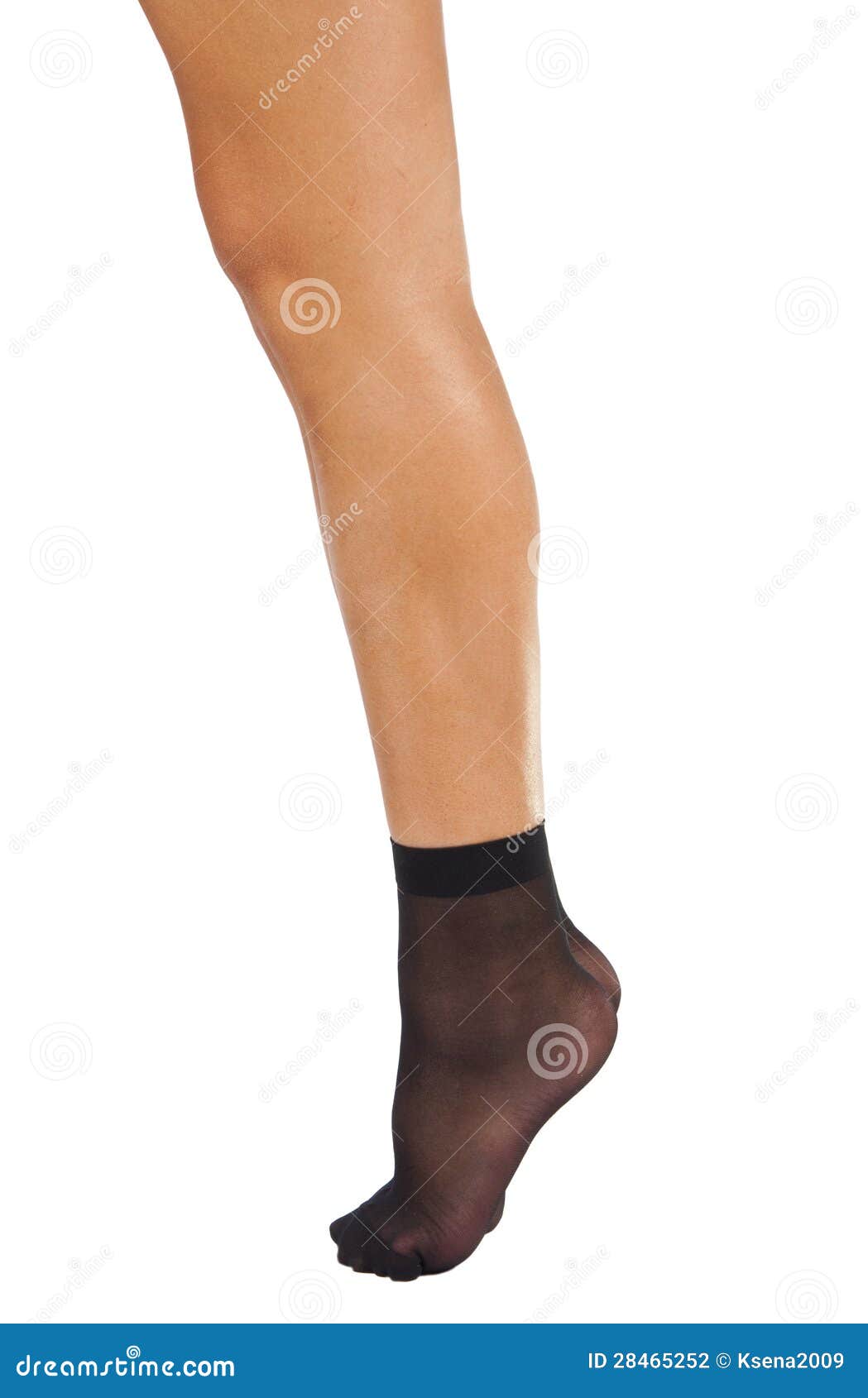 Black Nylon Socks Female Feet Stock Photo Image of pantyhose, sock