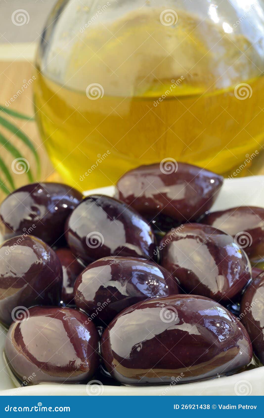Black olives and olive oil stock photo. Image of greece 26921438