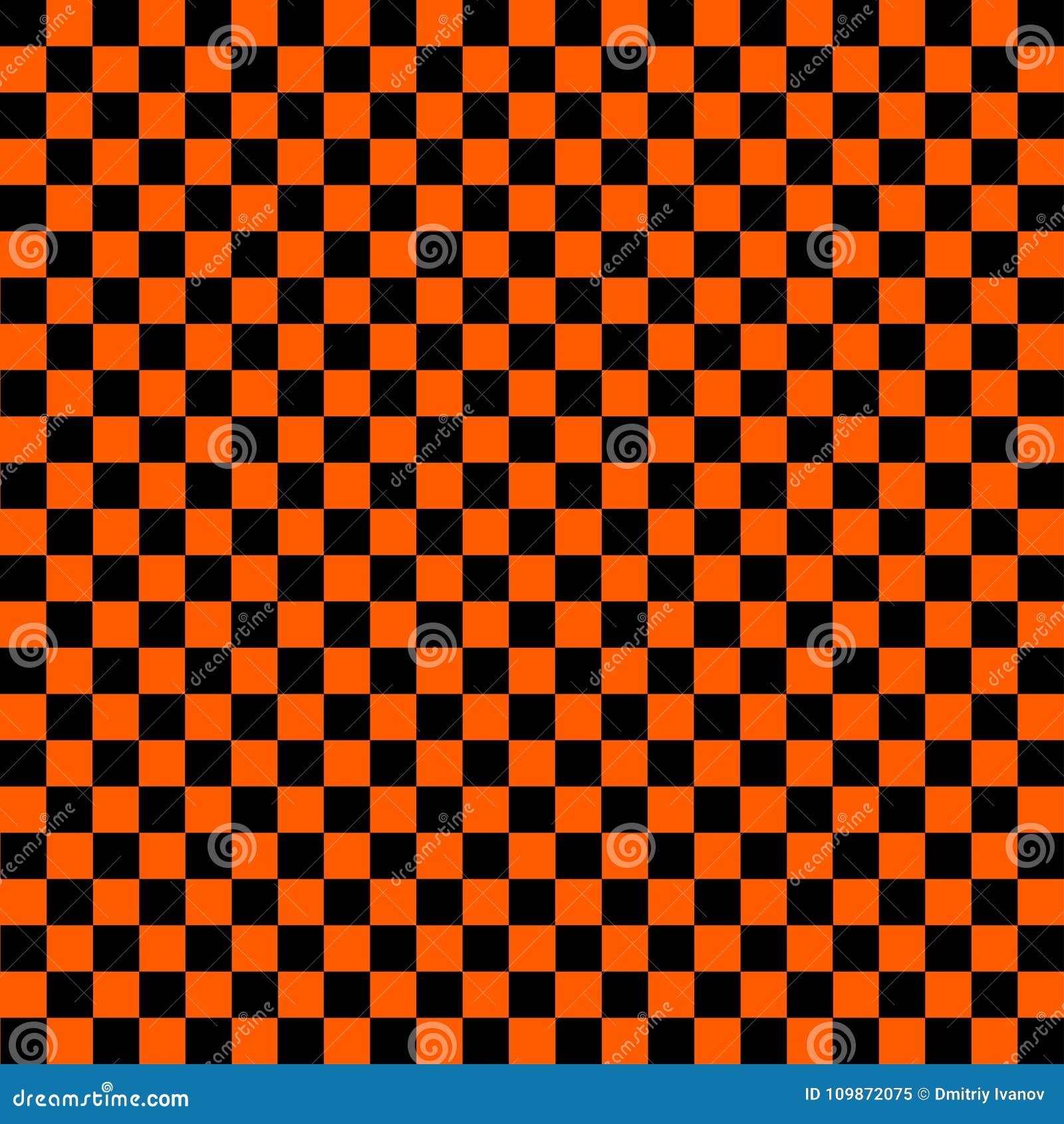 Black and Orange Checkered Background Stock Vector Illustration of