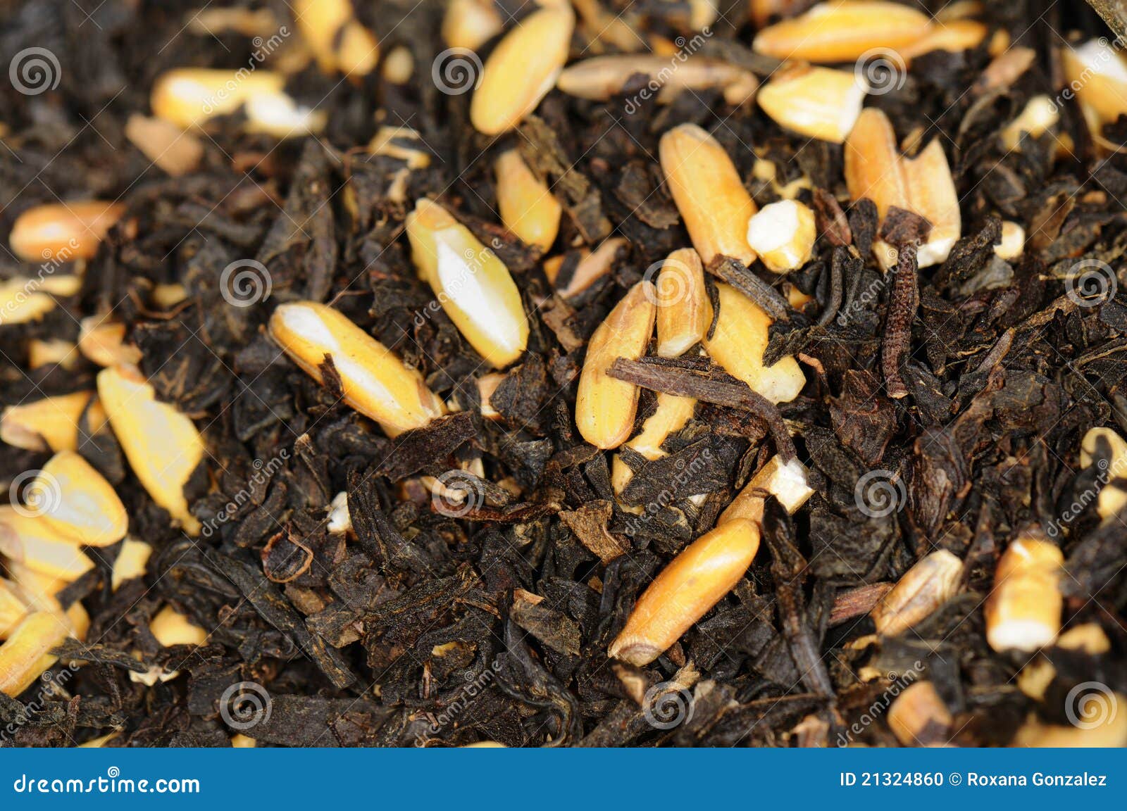 Black Organic Tea with Rice Stock Photo Image of brown, delicate 21324860