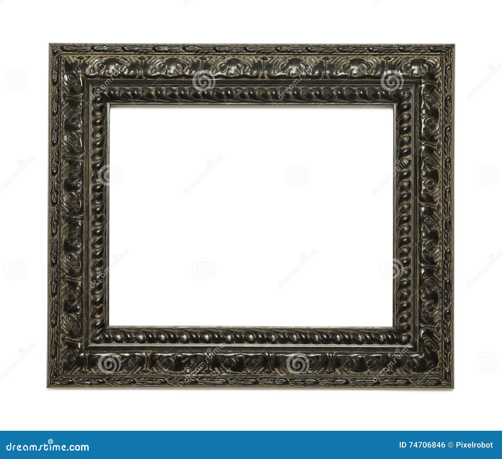 Black Ornate Frame stock photo. Image of design, black 74706846
